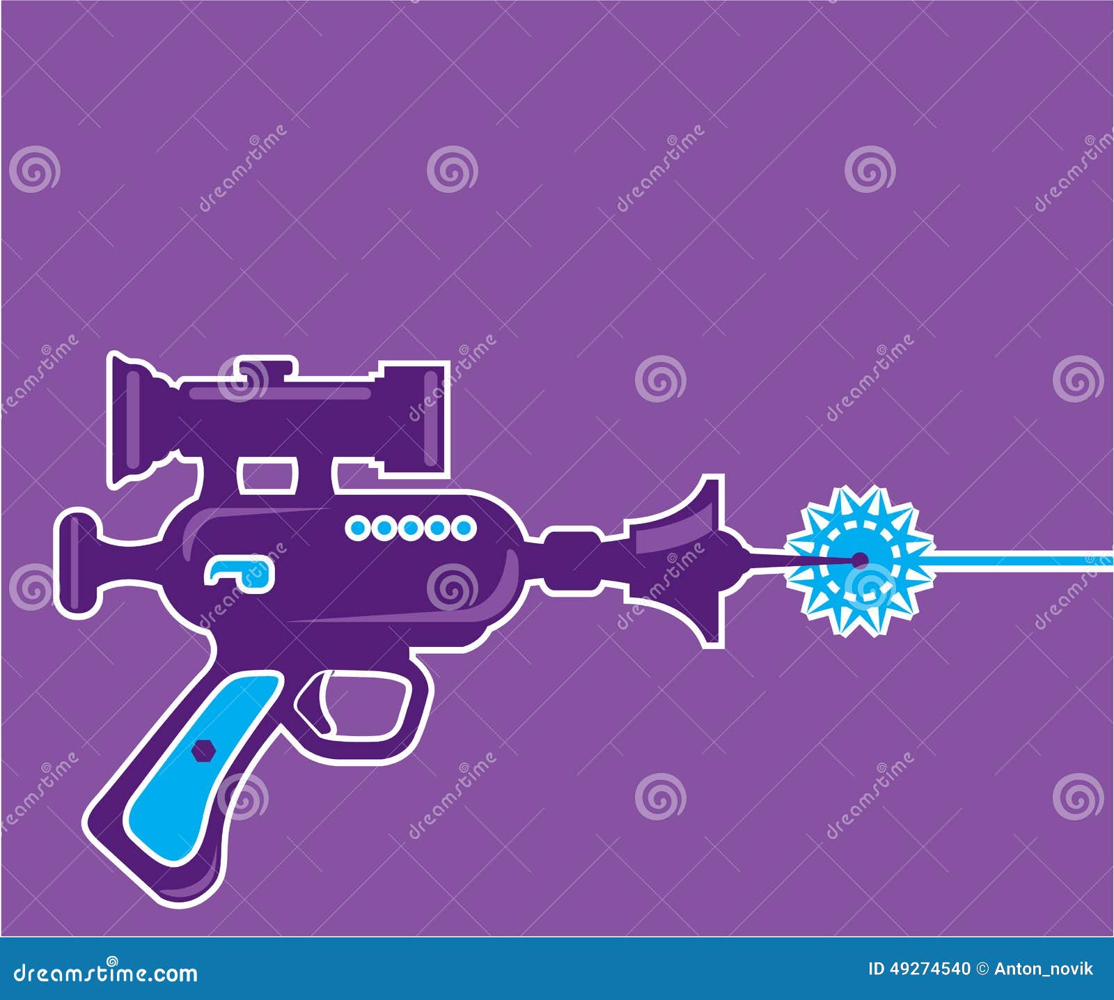 Laser Gun Vector Stock Vector Illustration Of Futuristic 49274540