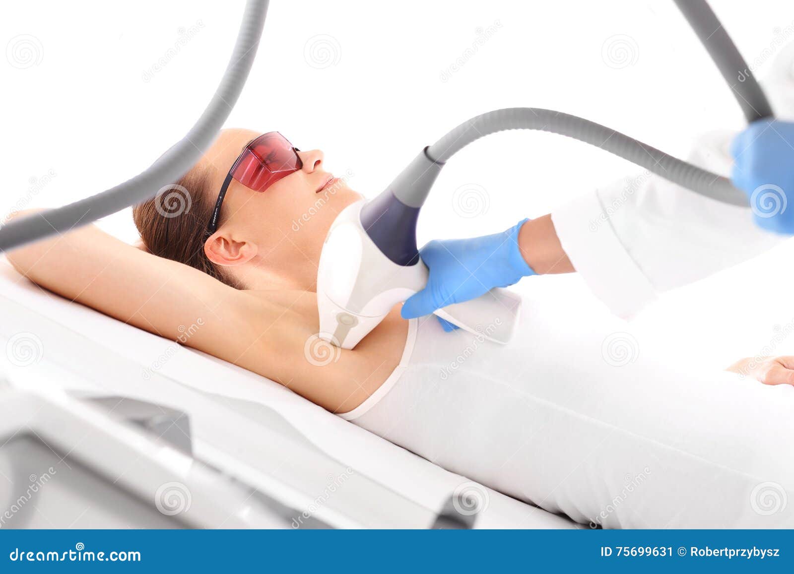 Laser Hair Removal Armpits Stock Image Image Of Dermatologist