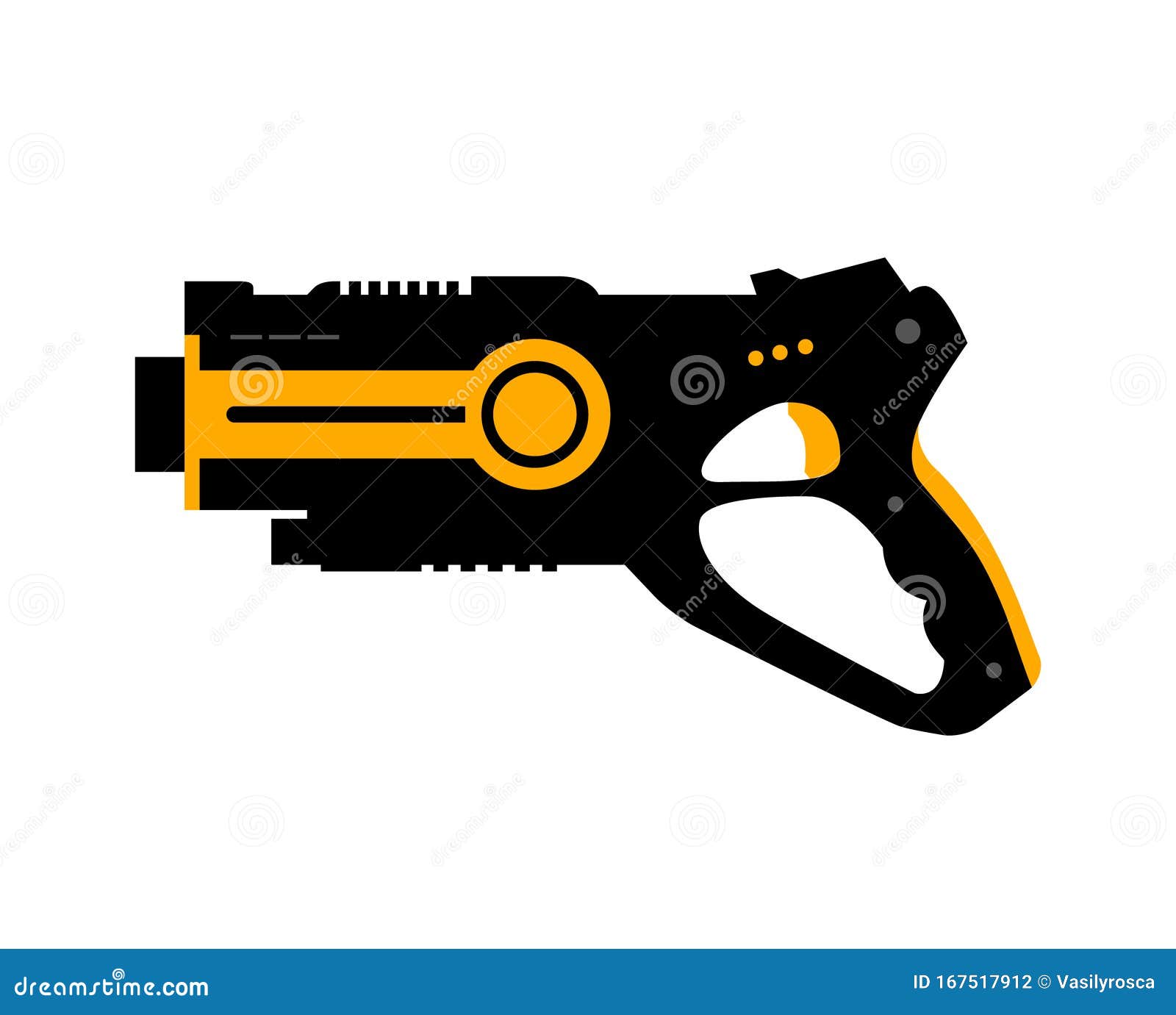 laser tag gun game icon.  laser tag futuristic logo weapon