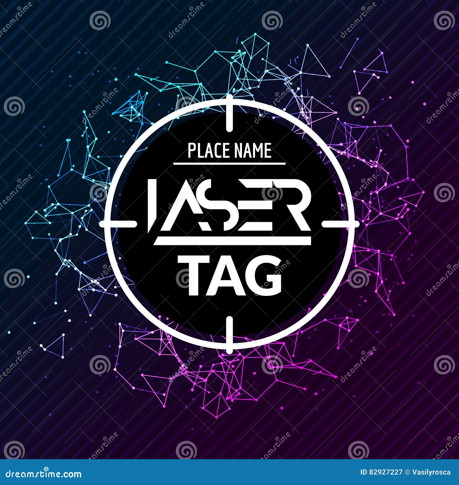 Laser tag game set banners Royalty Free Vector Image