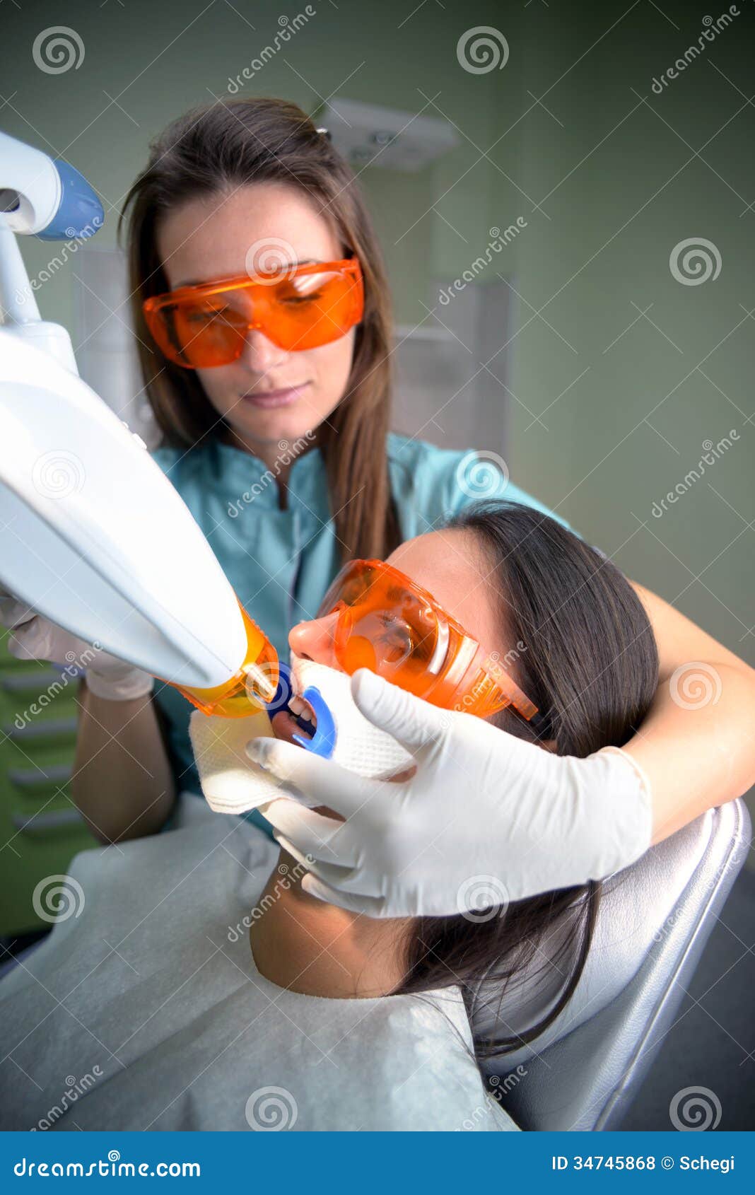 Laser teeth whitening stock photo. Image of dental, care ...