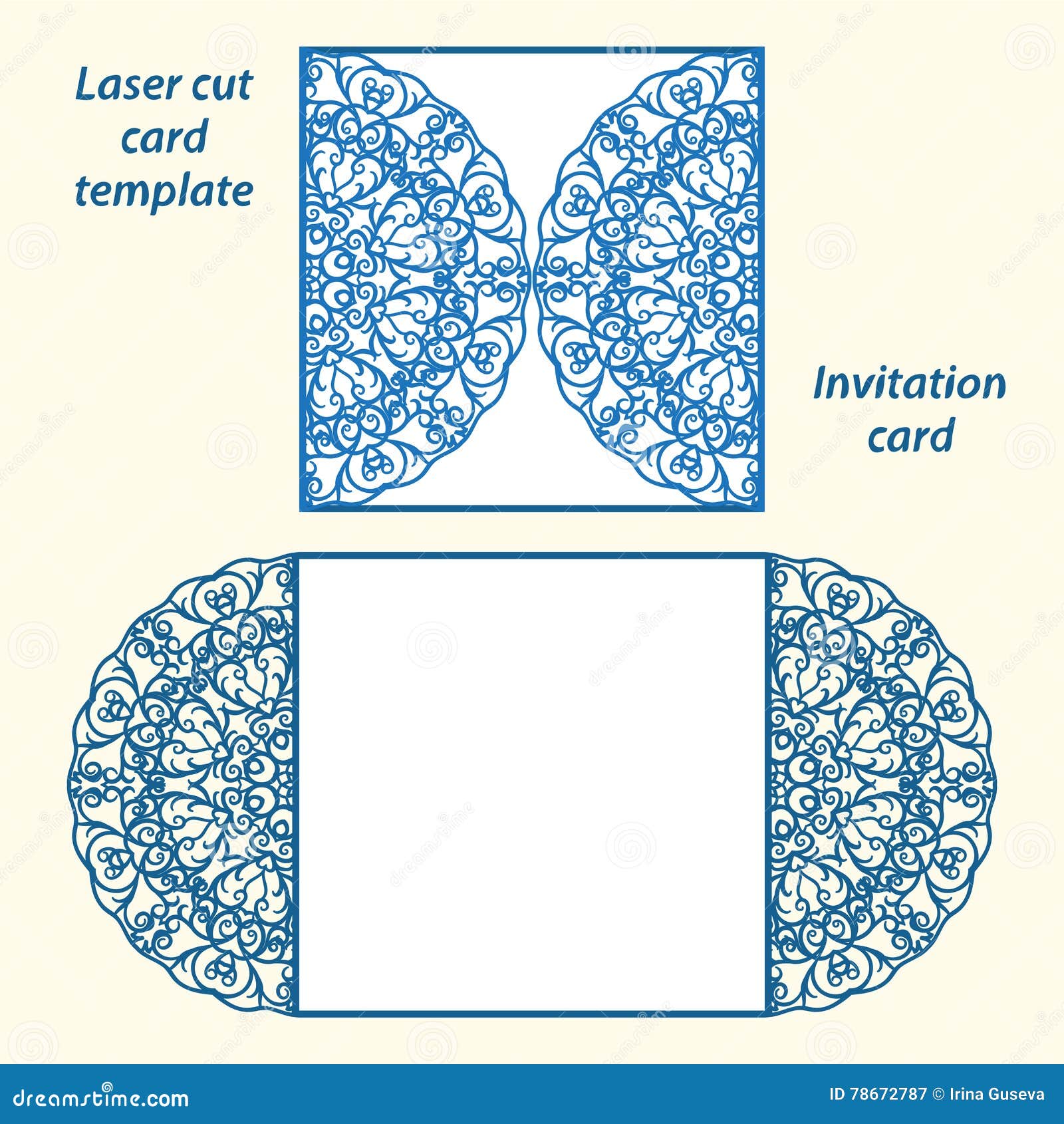 Lasercut Vector Wedding Invitation Template Stock Vector lasercut-vector-wedding-invitation-template-stock-vector