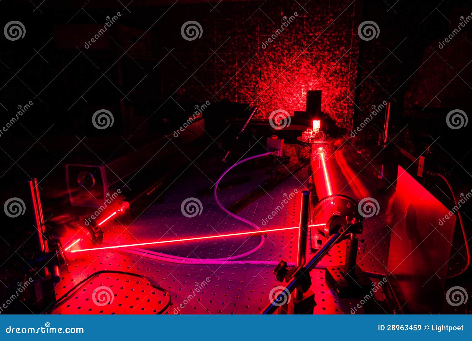 lasers in a quantum optics lab