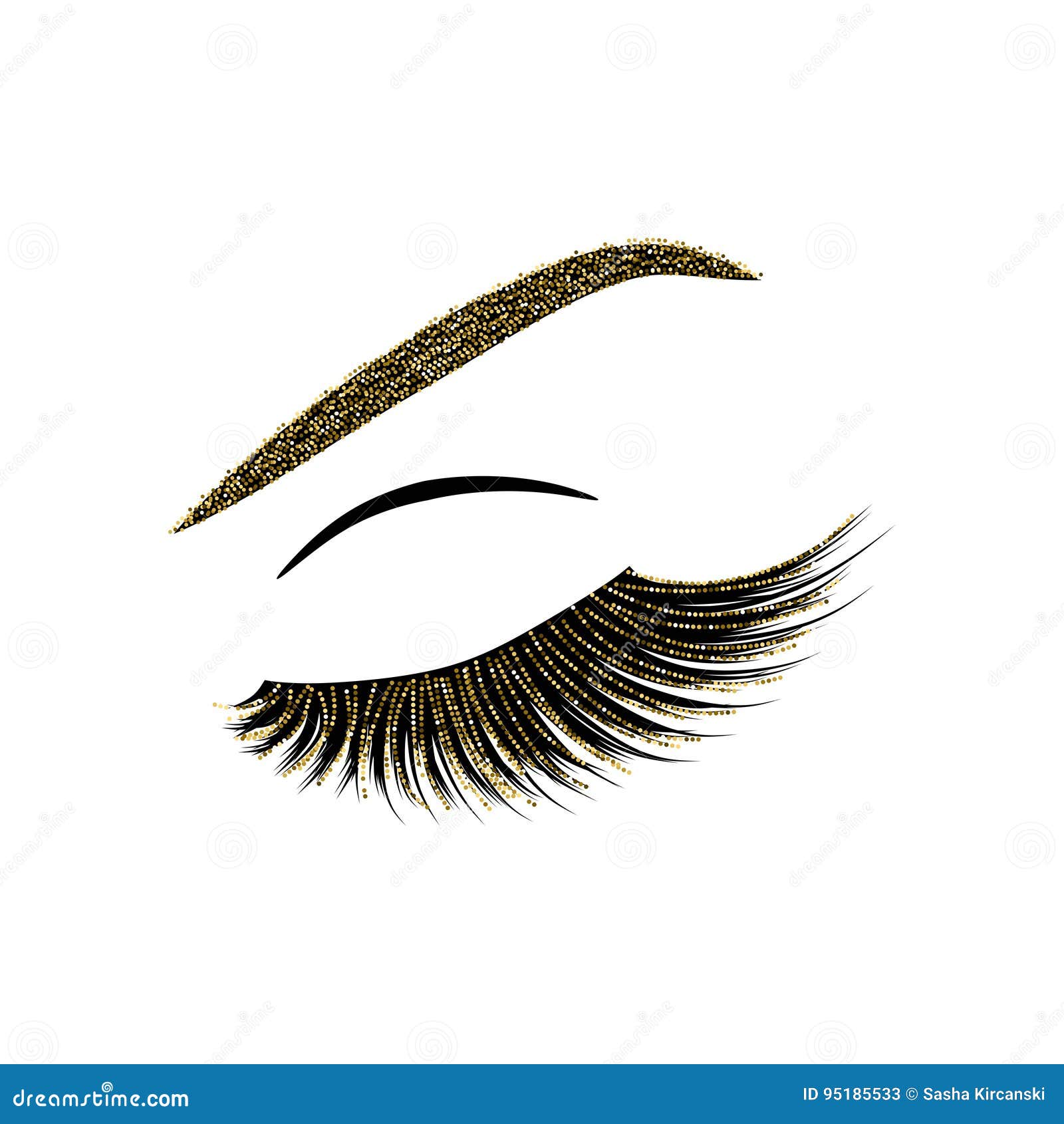 Lashes vector illustration stock vector. Illustration of silhouette