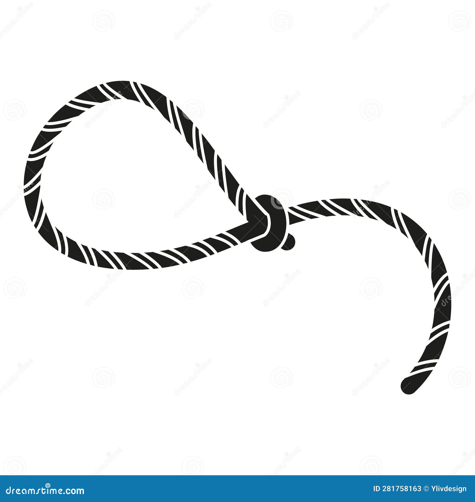 Lasso Icon Simple Vector. Cowboy Rope Stock Vector Illustration of