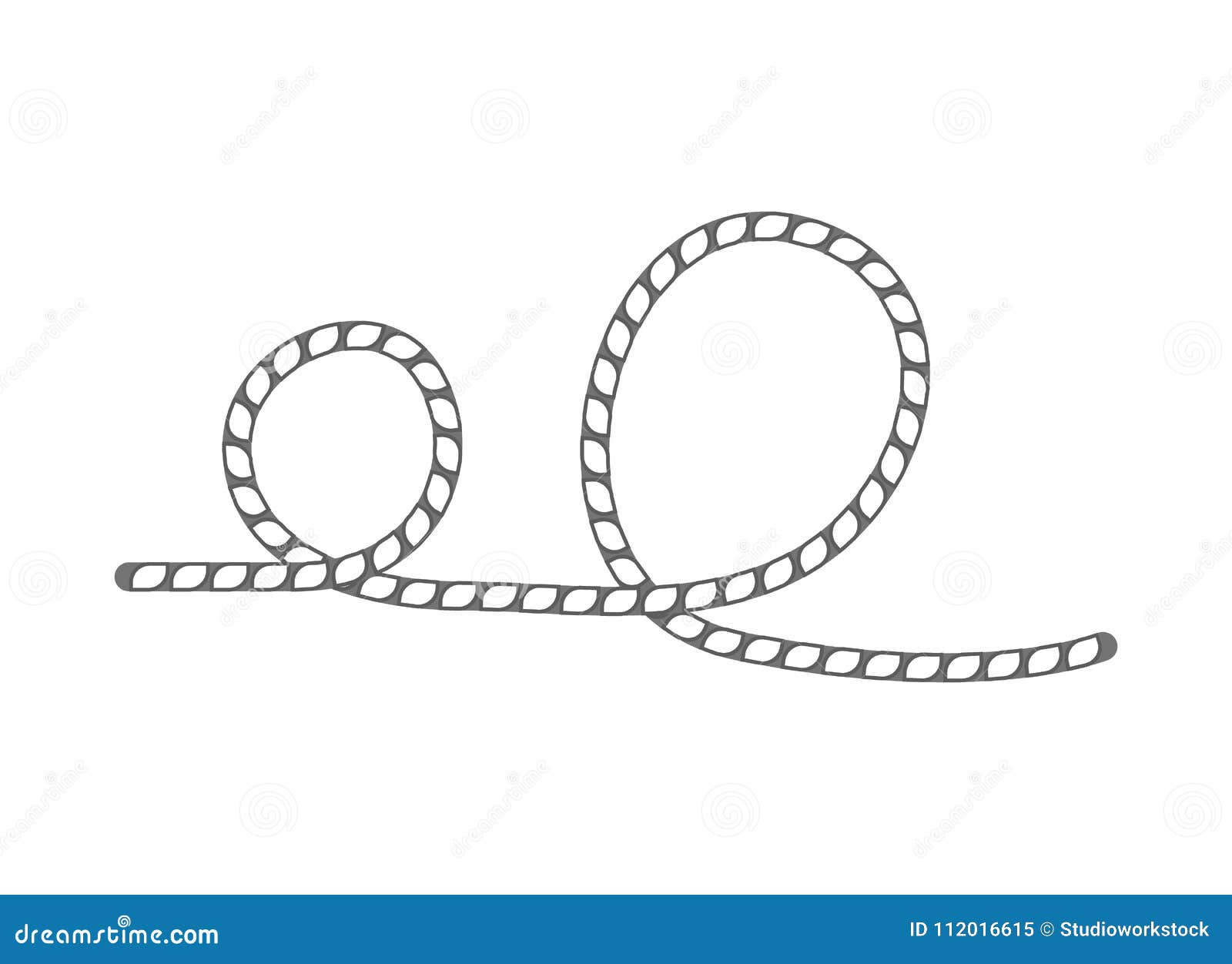 Cowboy lasso icon outline rope western Royalty Free Vector