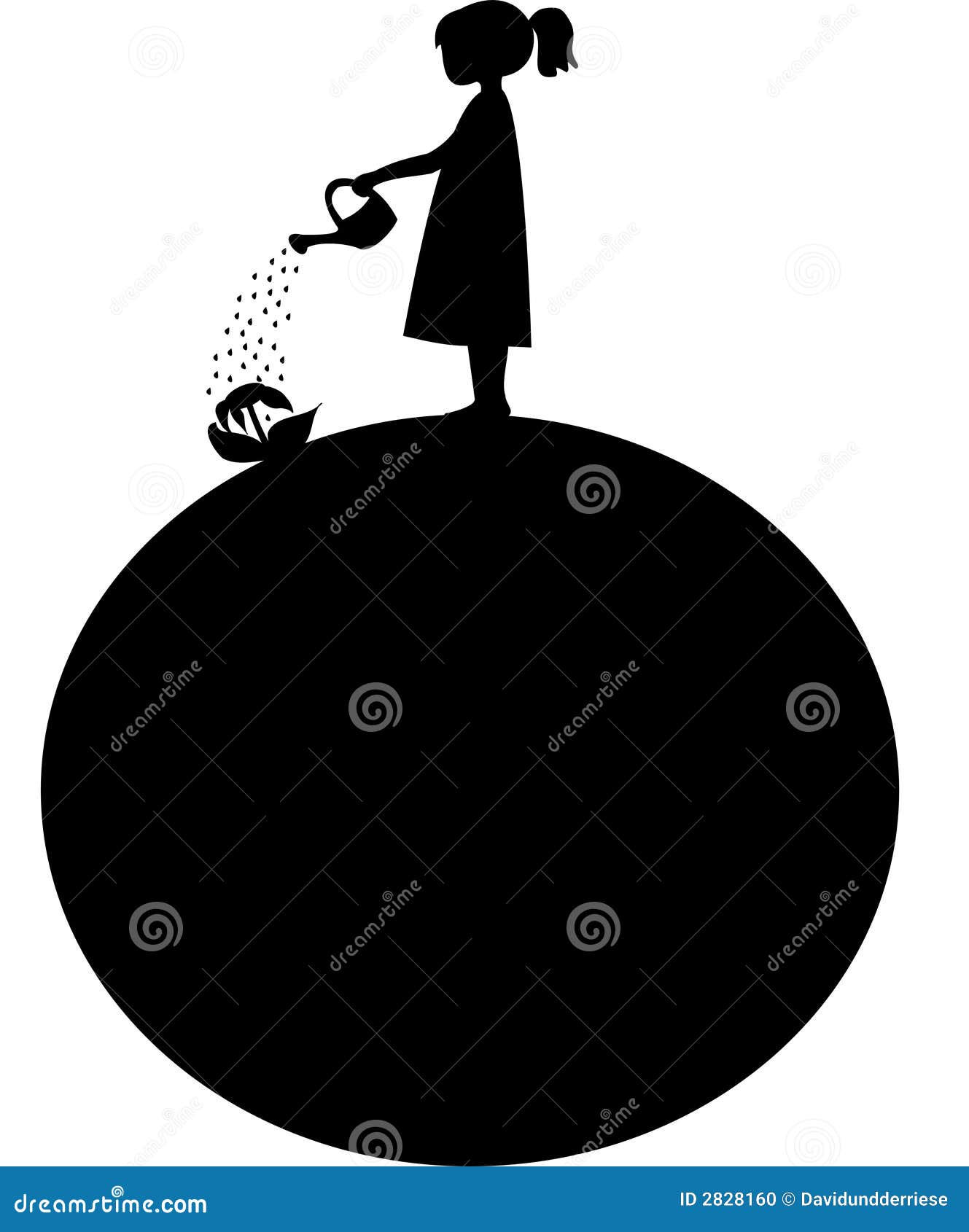 Last flower stock vector. Illustration of last, watering 2828160