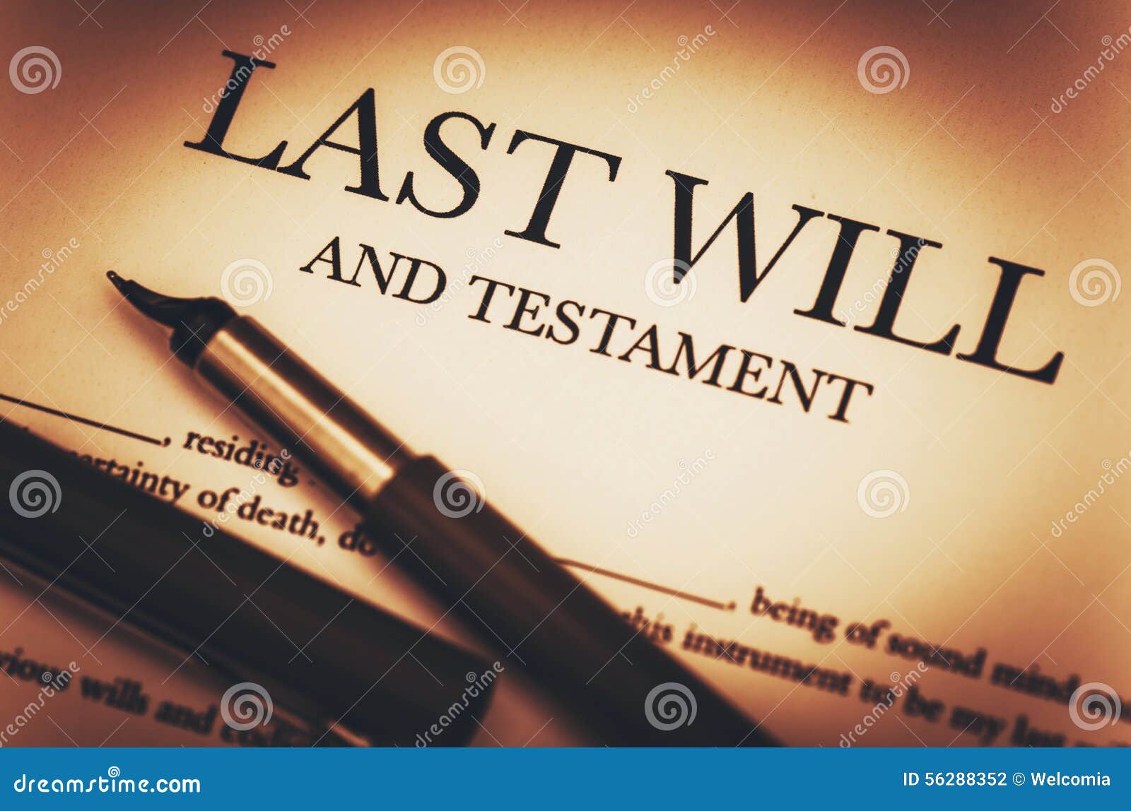 last will and testament