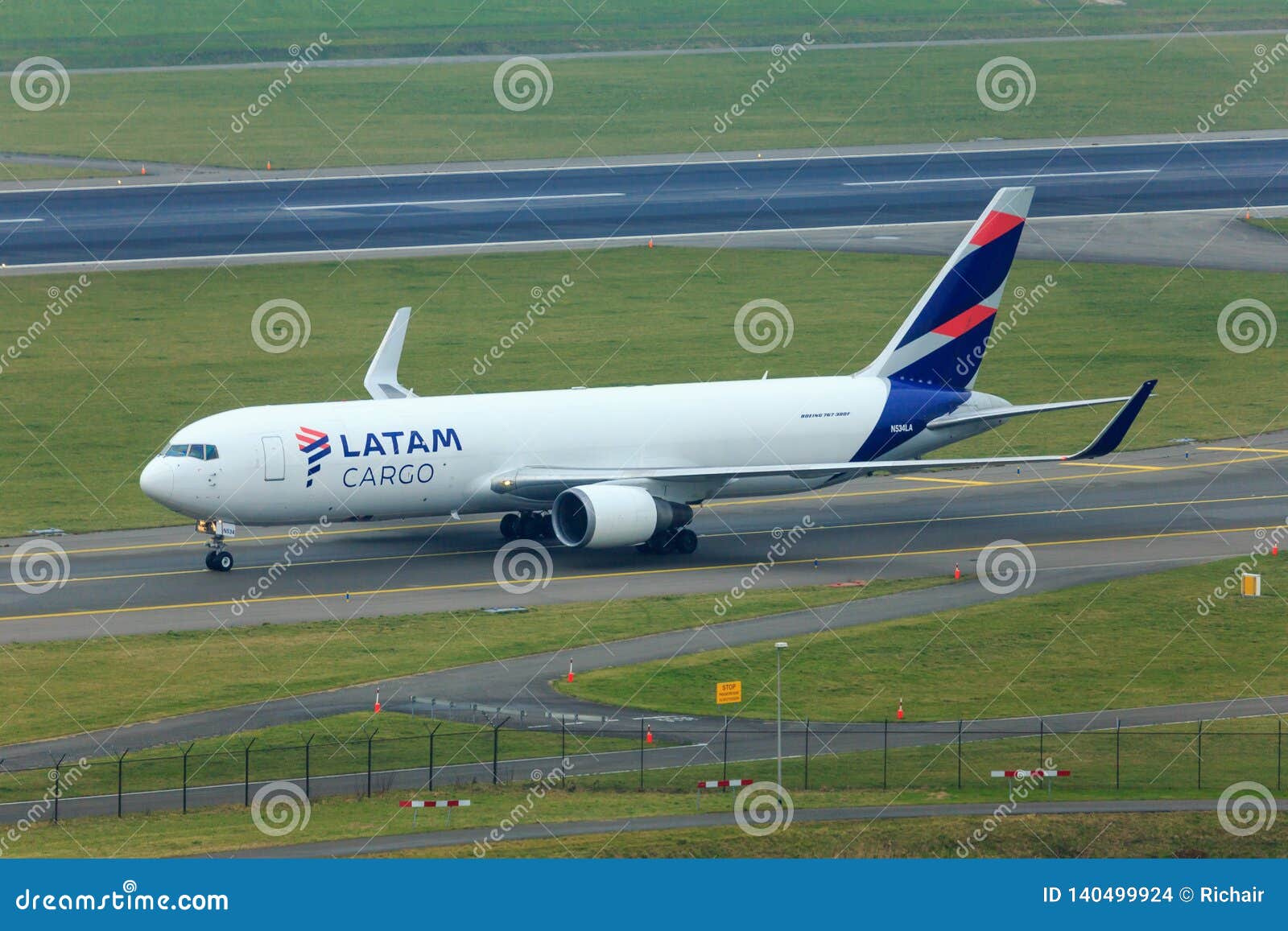 Latam Cargo Boeing 767 editorial stock image. Image of aviation