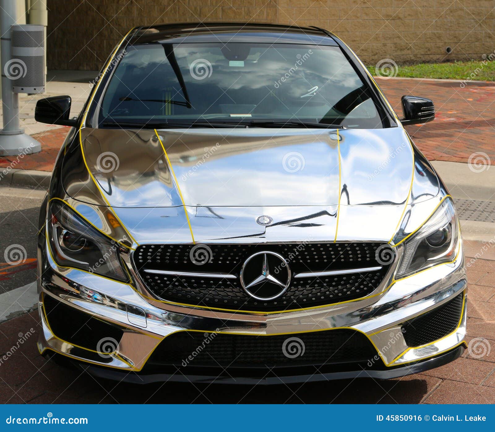 chrome mercedes benz grill