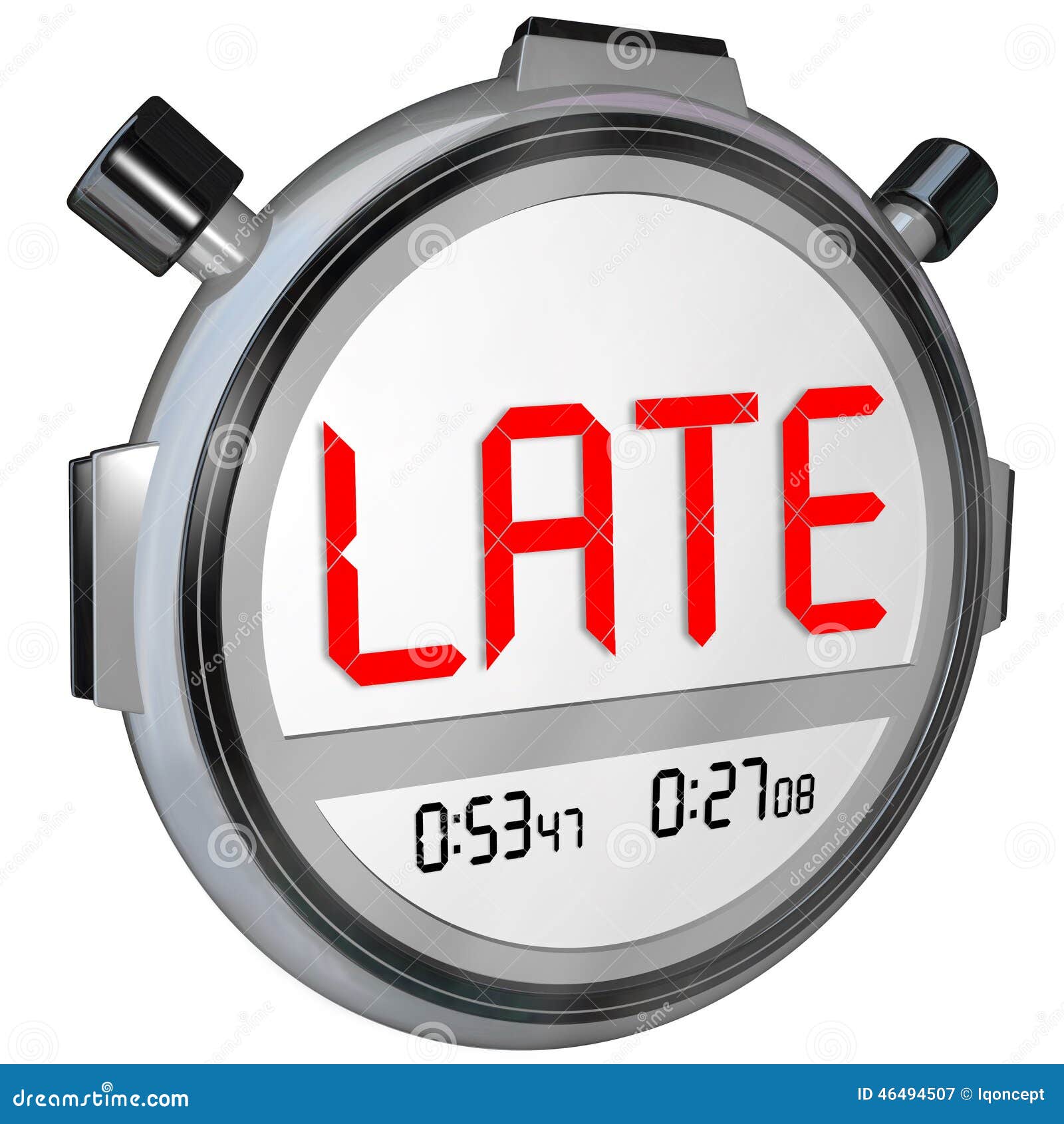 Late Word Stopwatch Timer Clock Tardy Delinquent Overdue Word Stock Late Word Stopwatch Timer Clock Tardy Delinquent Overdue Word Stock
