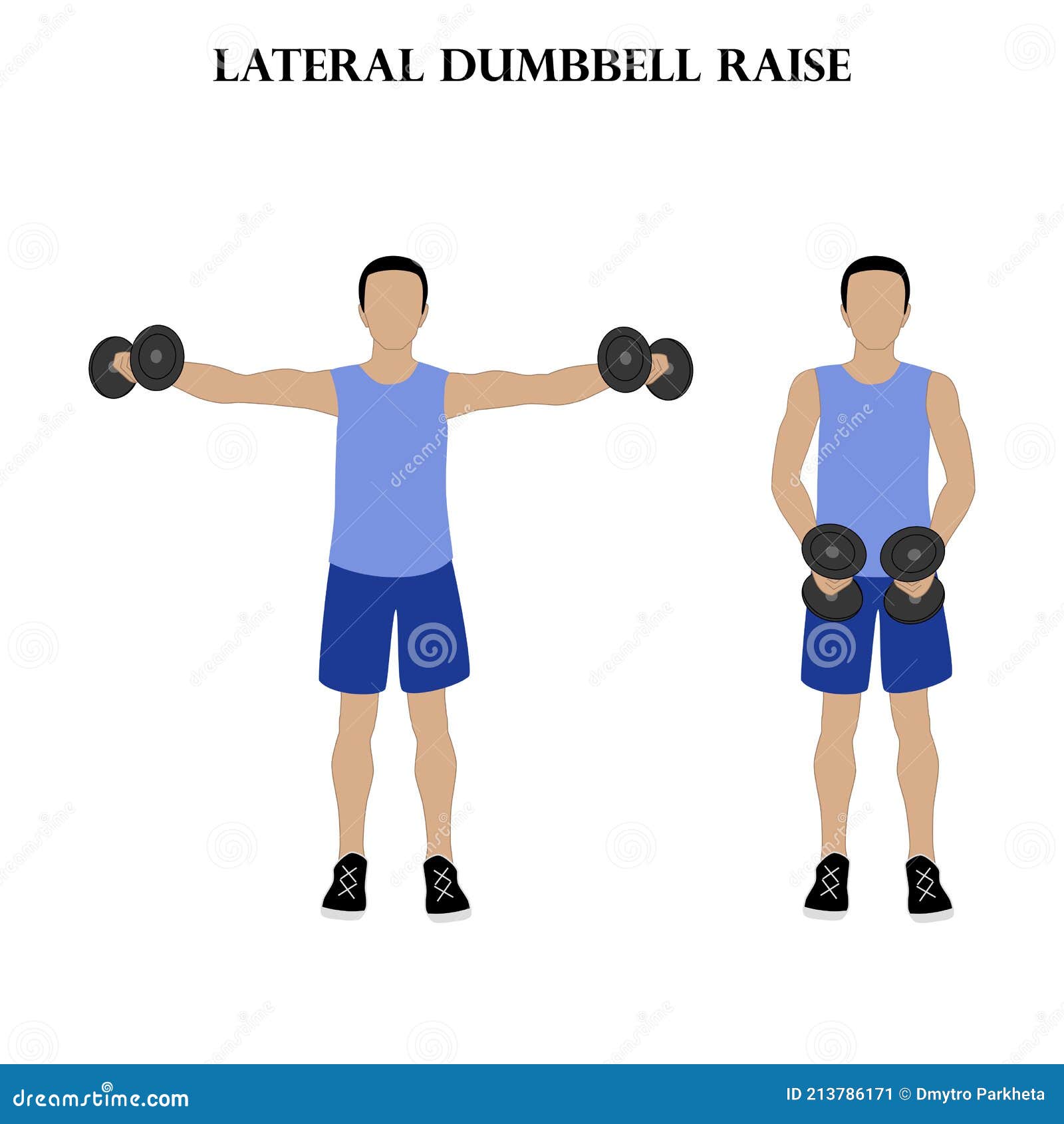 lateral dumbbell raise workout exercise  