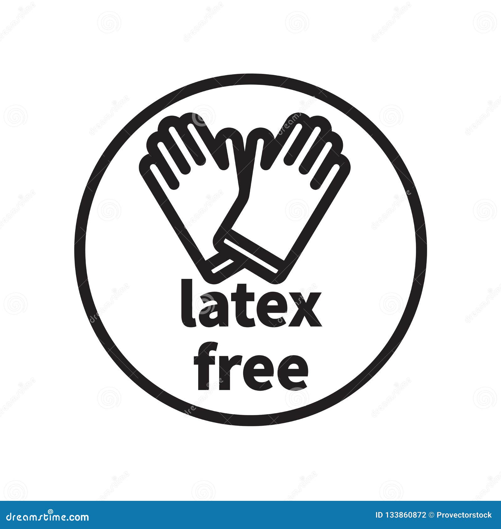 Download Latex Free Icon Isolated On White Background Stock Vector ...