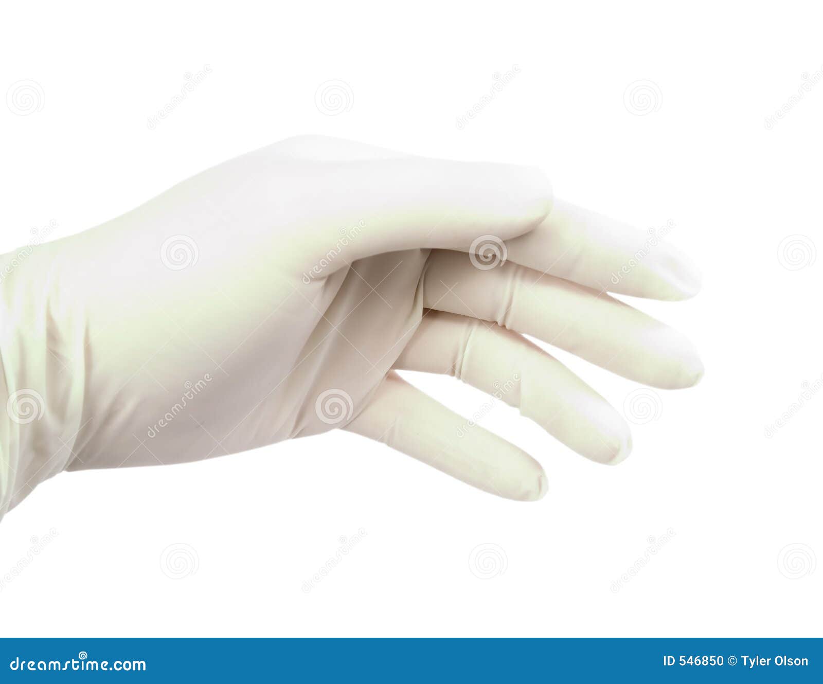 Latex Glove on Hand stock photo. Image of rubber, white 546850