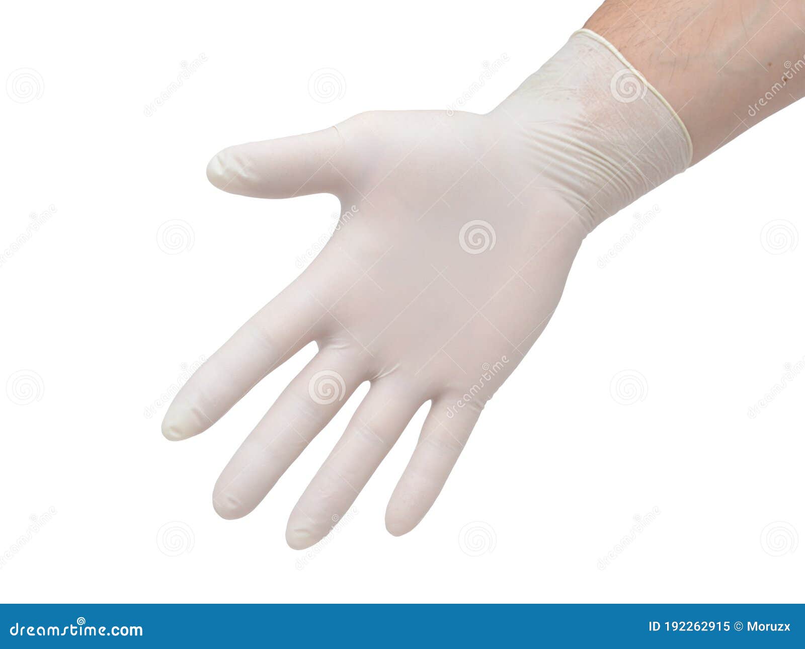 latex glove  on white background. medical gloves.