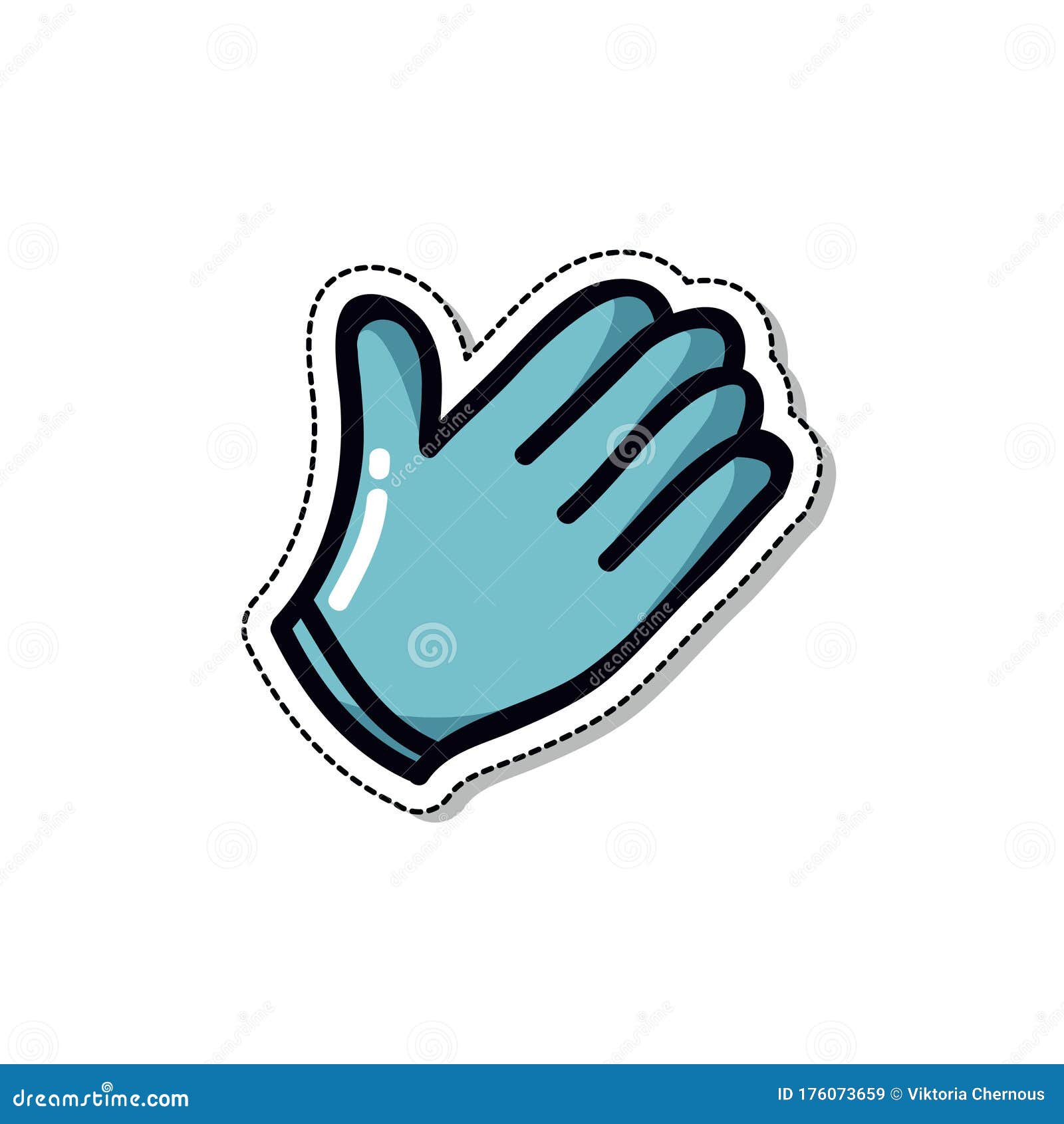 Download Latex Gloves Doodle Icon, Vector Illustration Stock ...