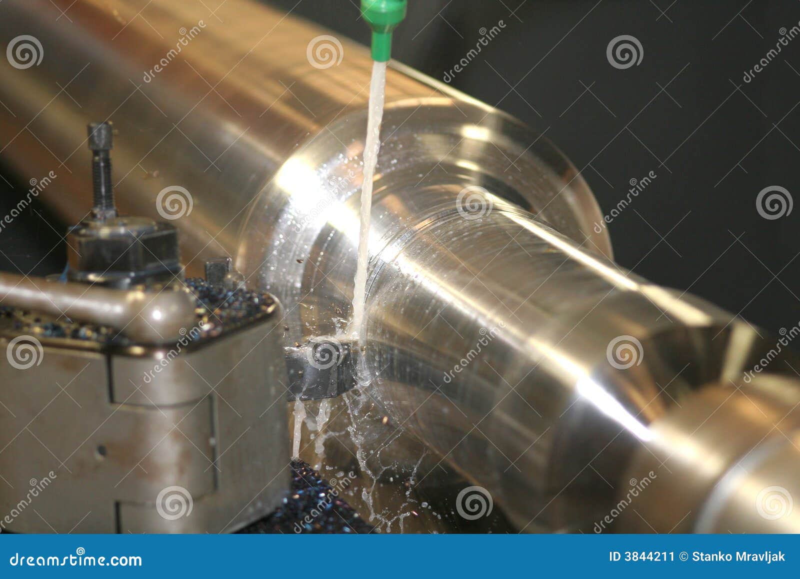 Lathe Turning Stainless Steel Stock Image Image of mechanical