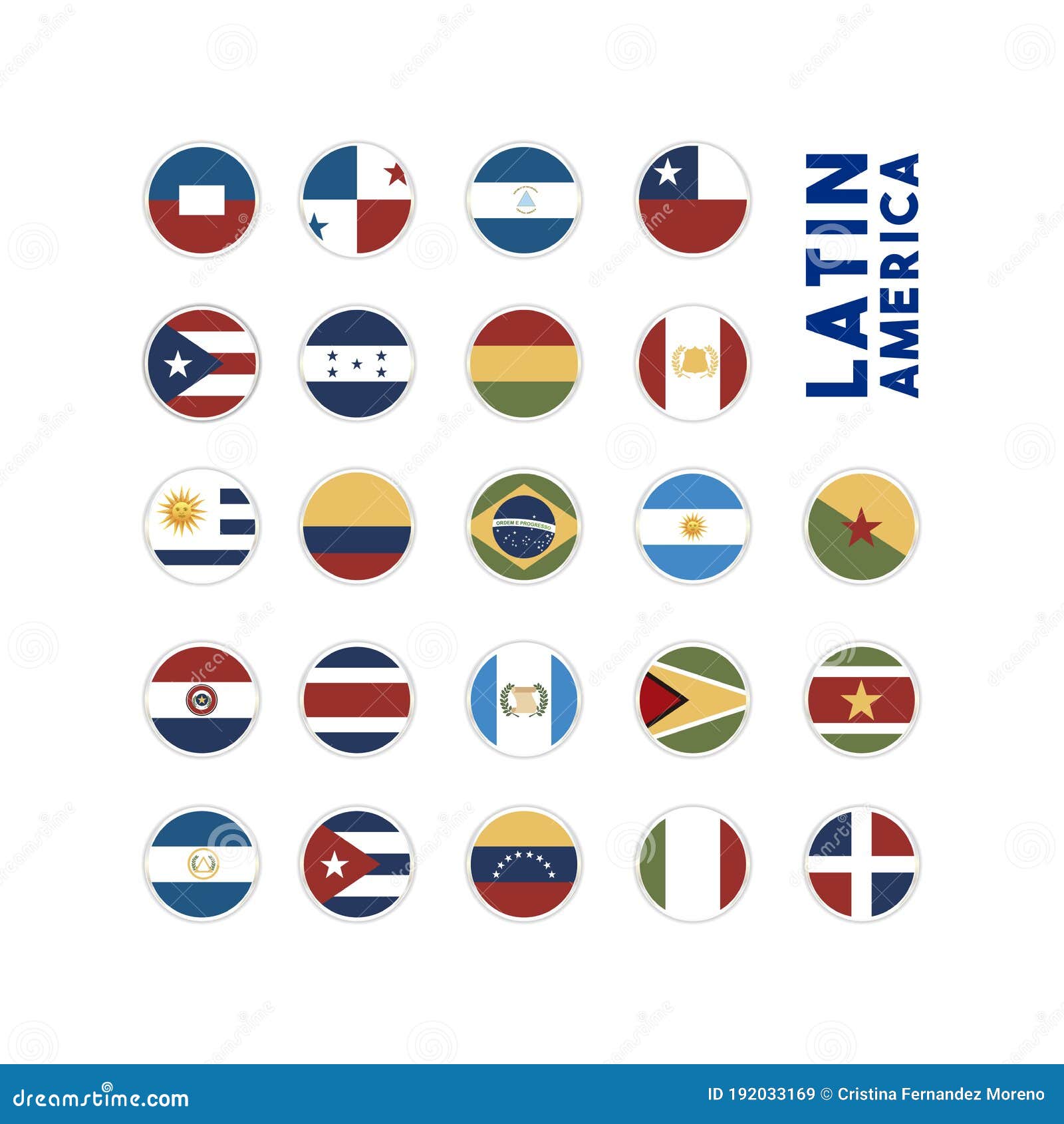 Latin America Flags Stock Illustrations 2261 Latin America Flags