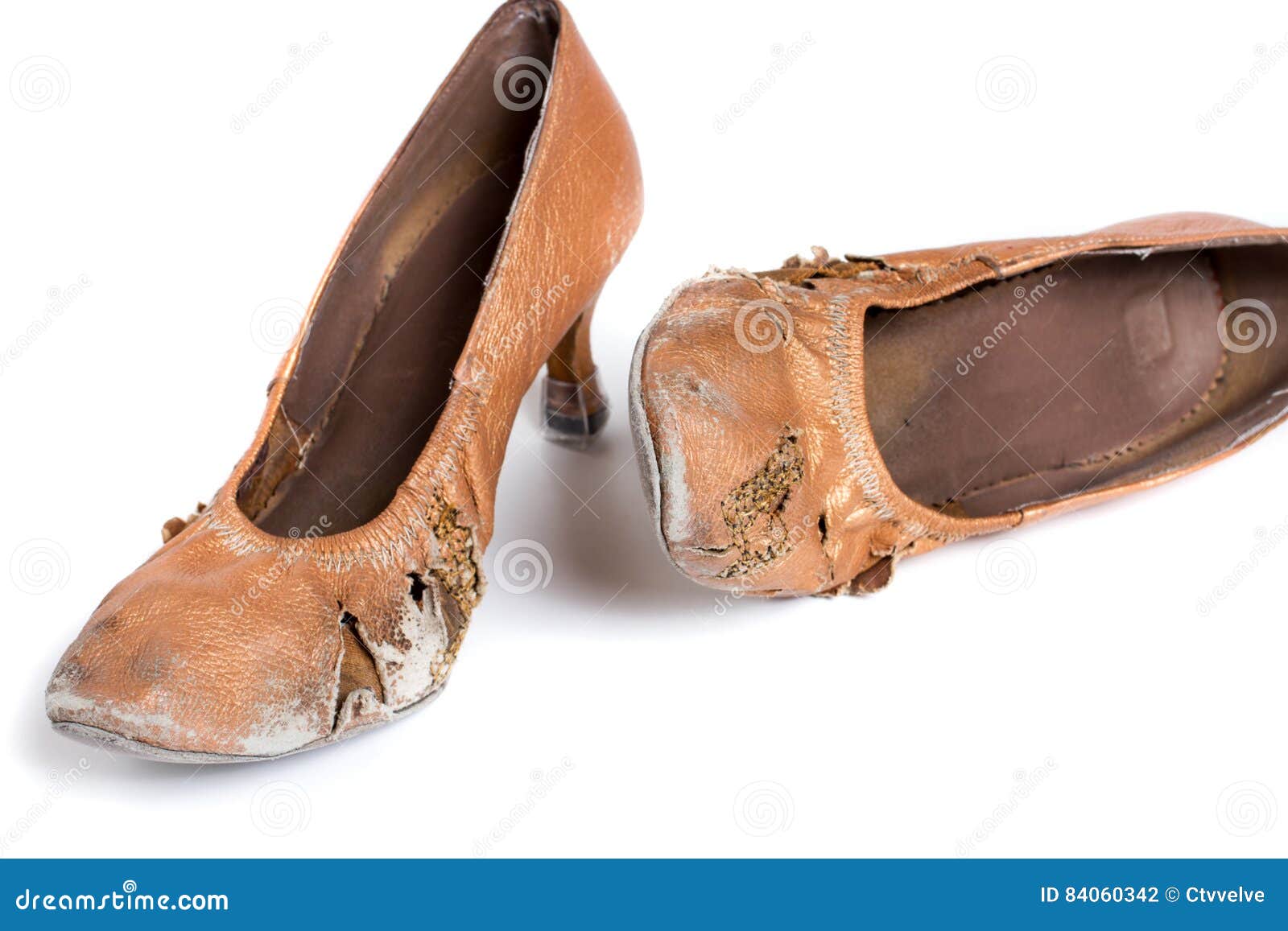 Latin ballroom dance shoes stock photo 