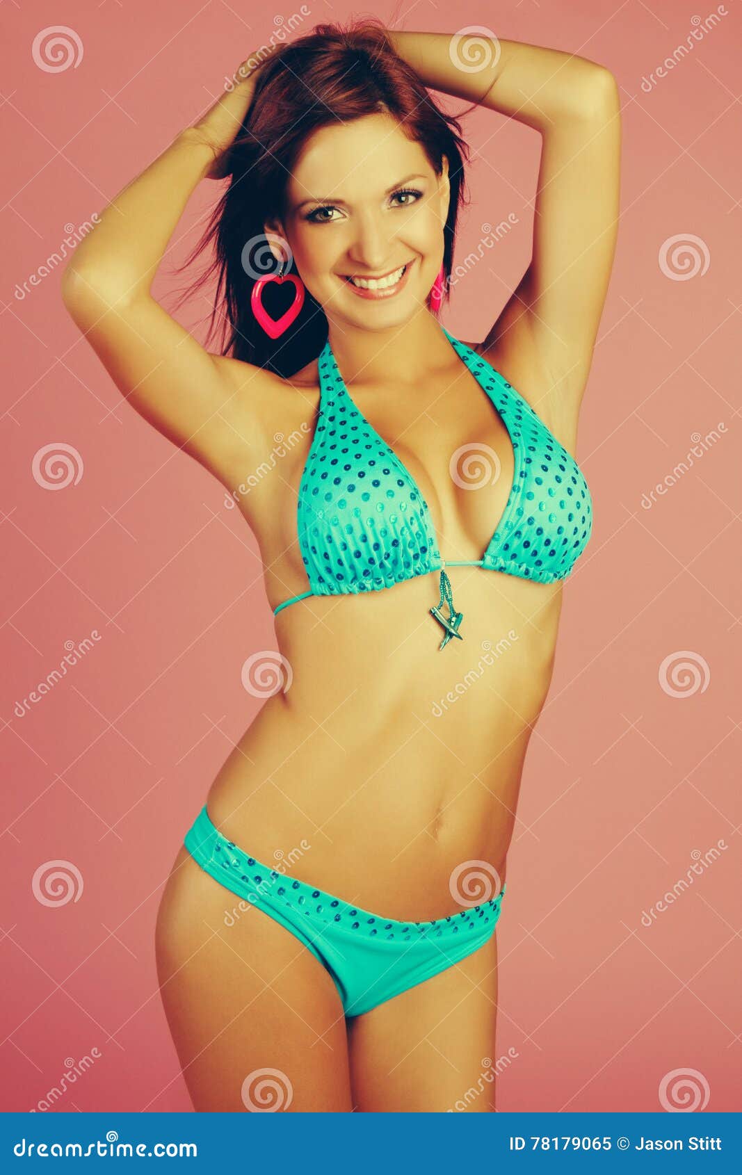 Latin Bikini Girl stock image pic