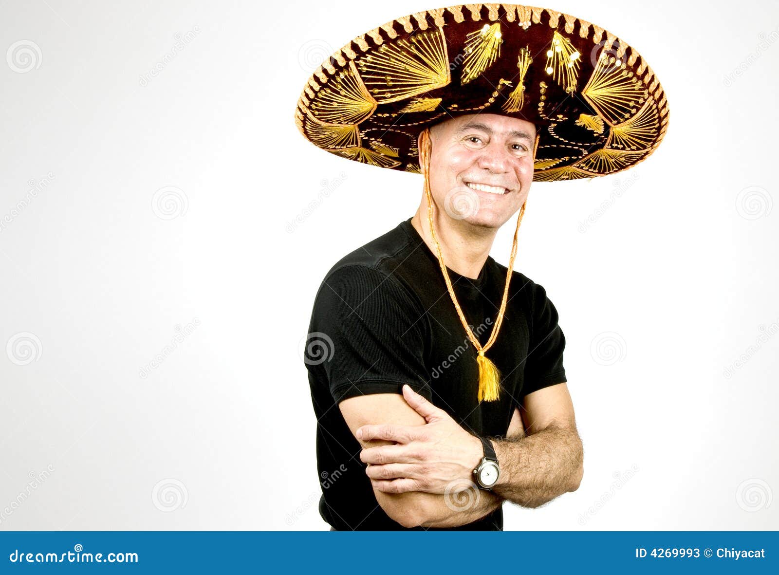 latin man with a sombrero