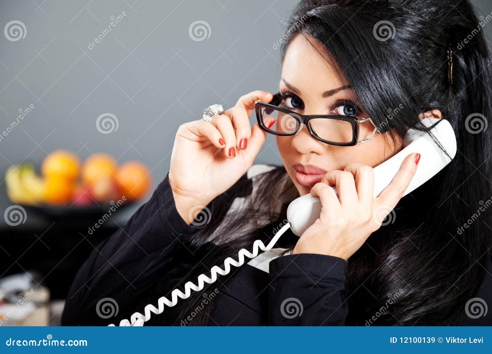 Latin on the phone stock image. Image of cute, complexion 12100139