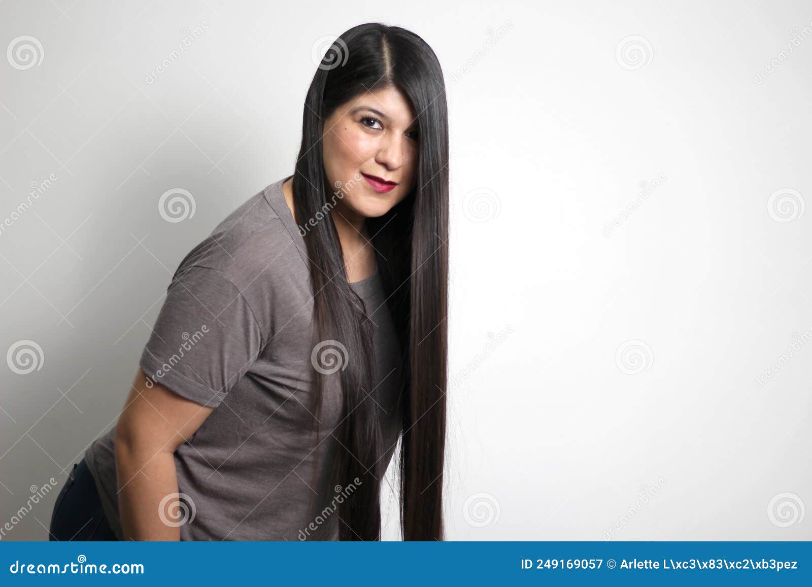 Latin Young Adult Woman Shows How Silky and Shiny Her Black Hair is, Very  Long, Straight, Very Happy and Proud of the Beautiful Ha Stock Image -  Image of latin, keratin: 249169119