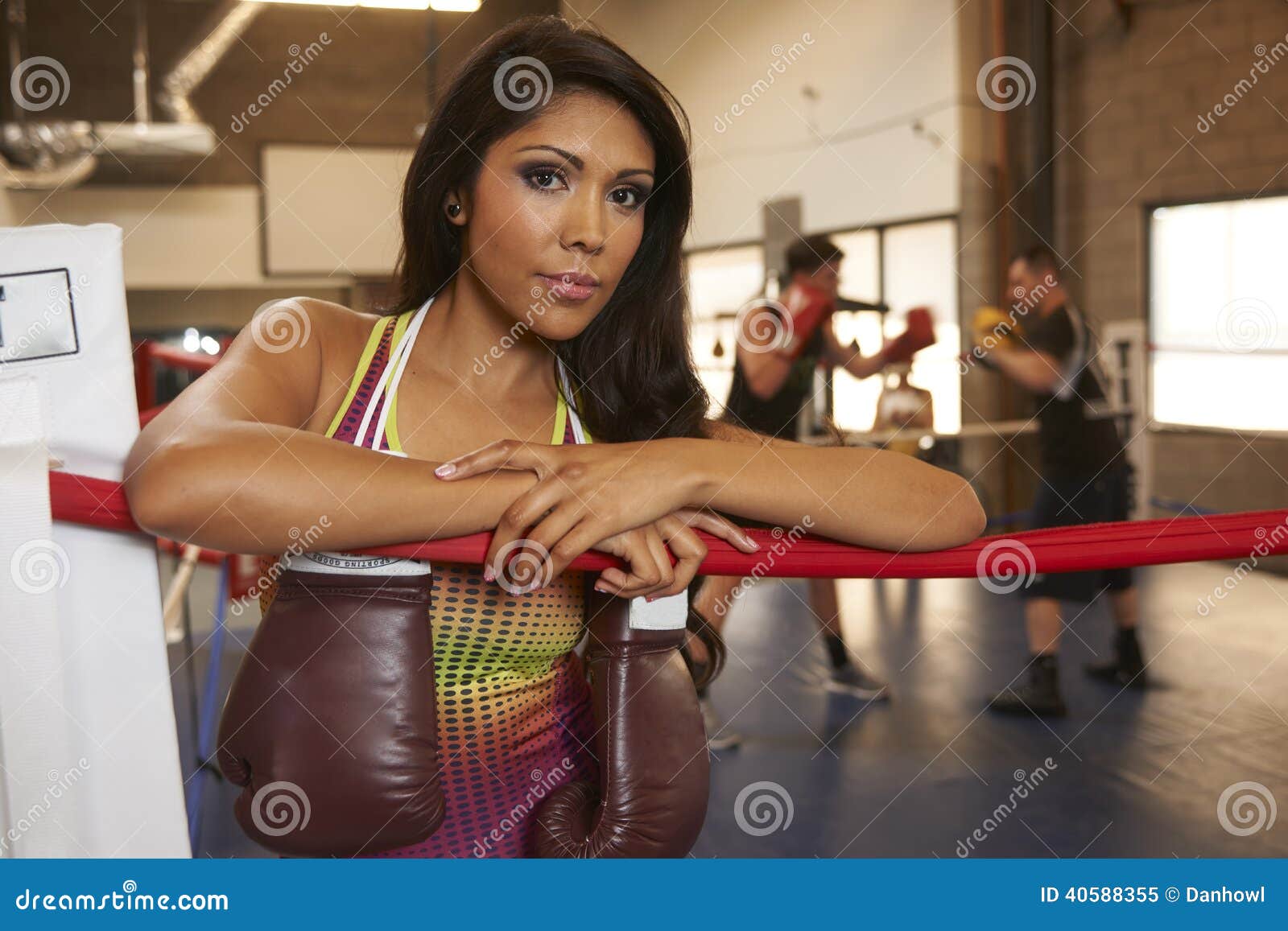 Latina Beauty Boxing Stock Image Image Of Lifestyle 40588355