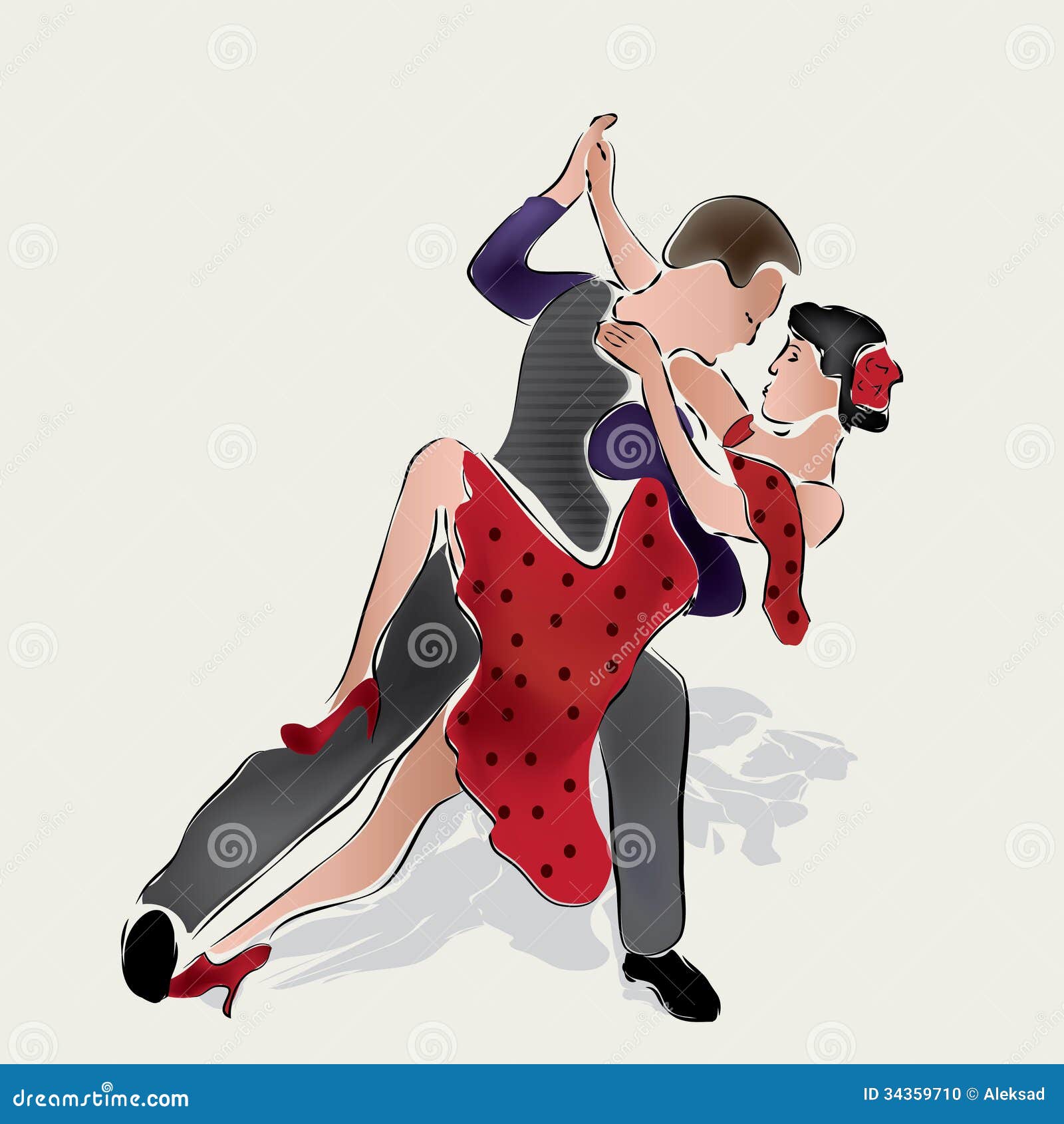 salsa dancers clipart