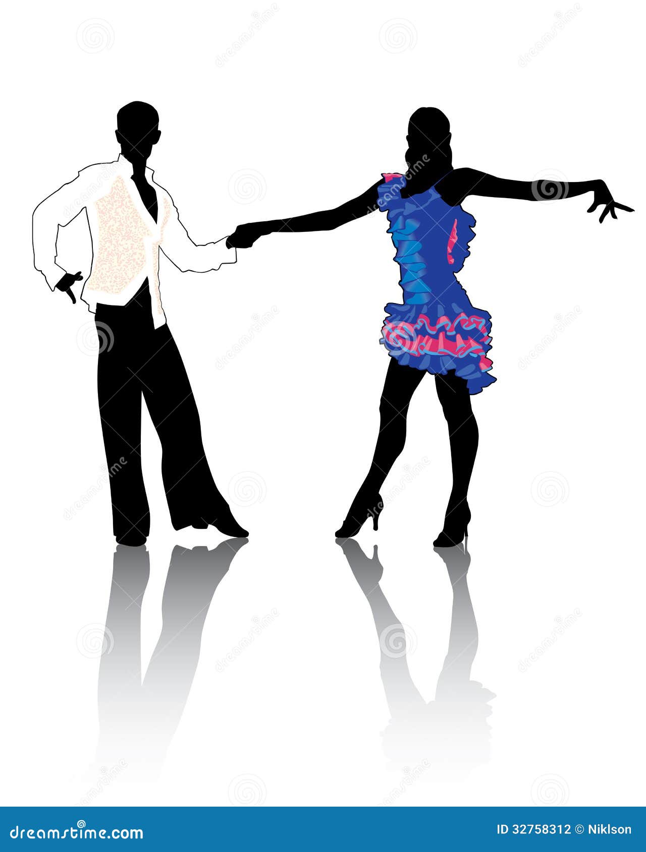 Latino dancing4 stock vector. Illustration of competition - 32758312