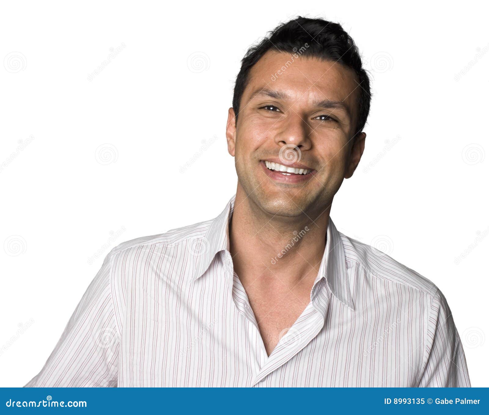 latino man smiling