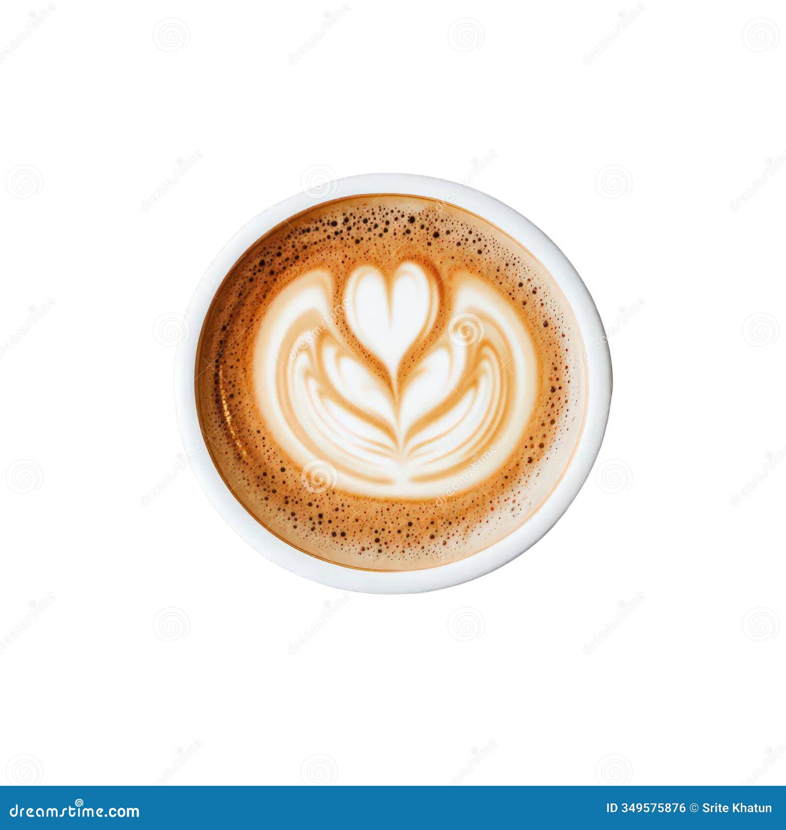 latte art with heart 