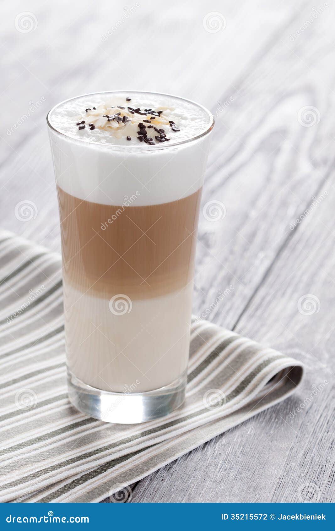 Latte macchiato stock photo. Image of fresh, background 