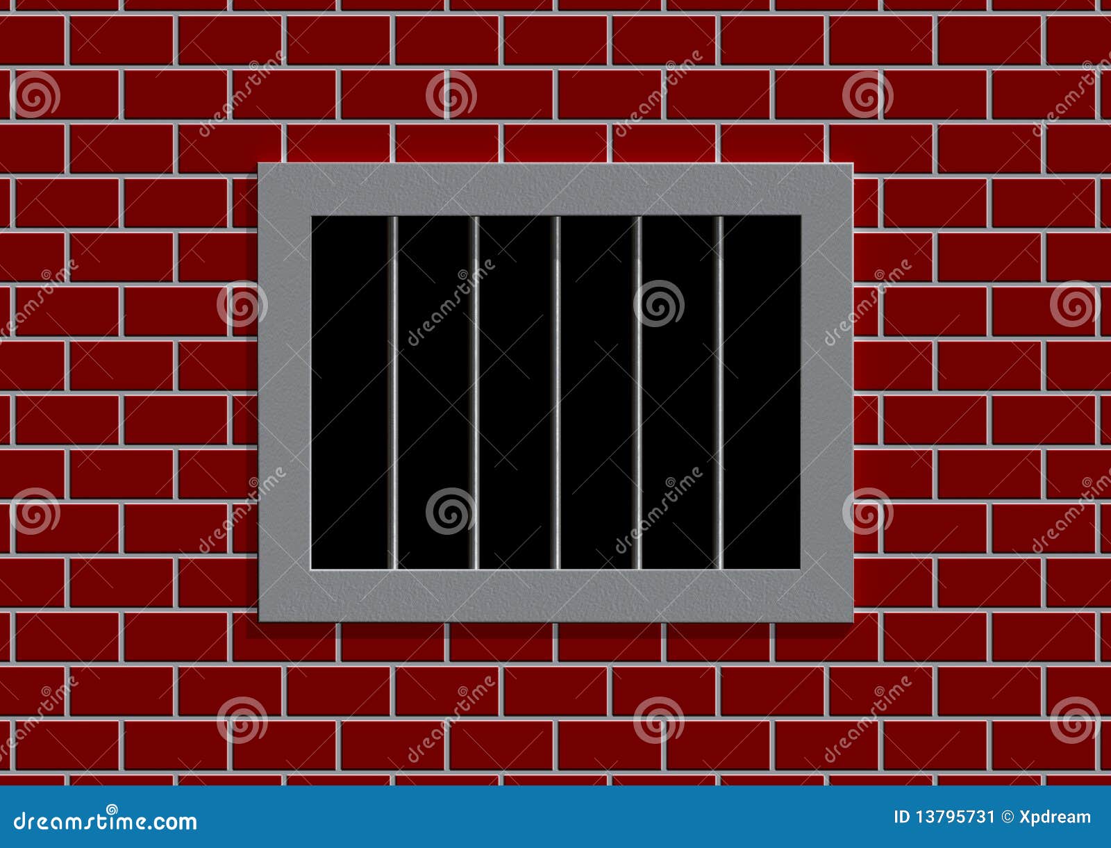 latticed prison window