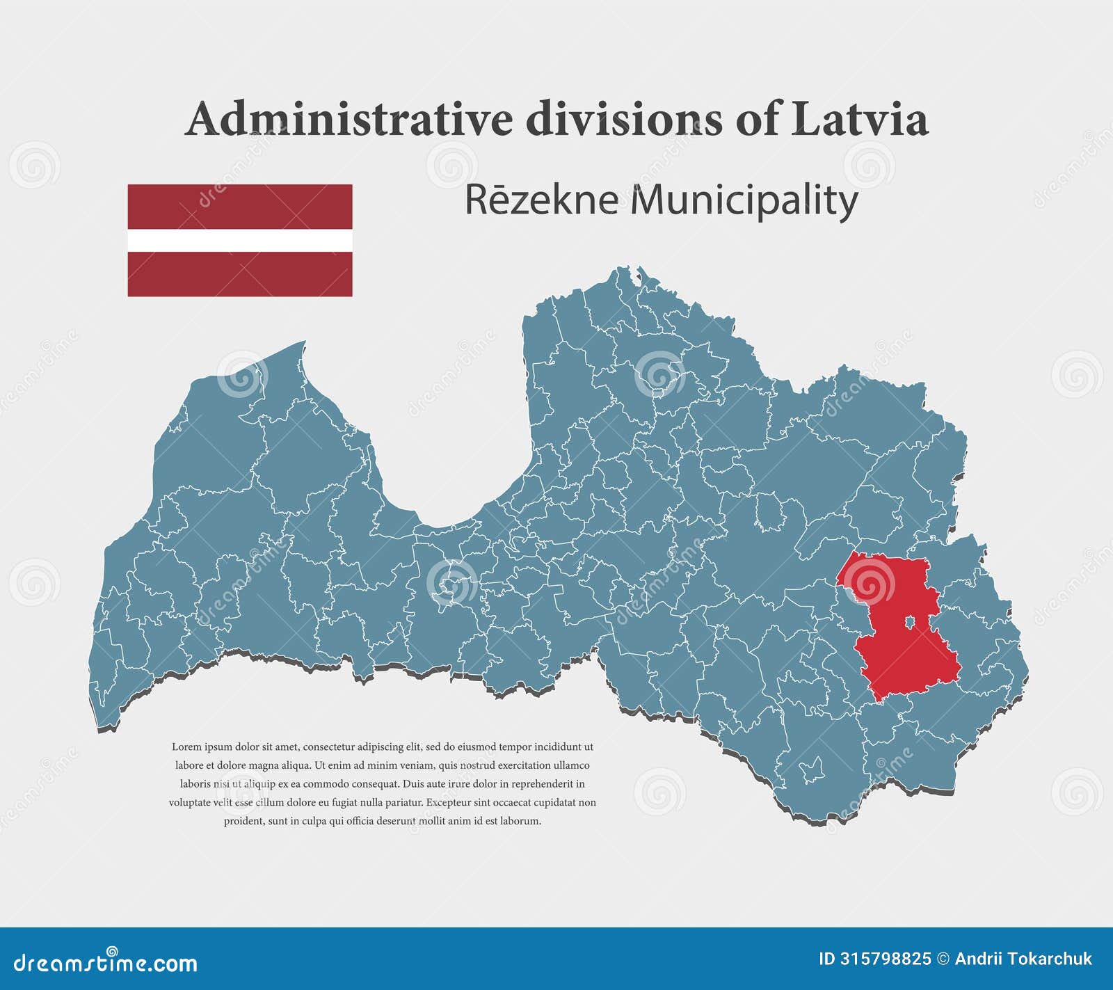  map latvia, rezekne municipality