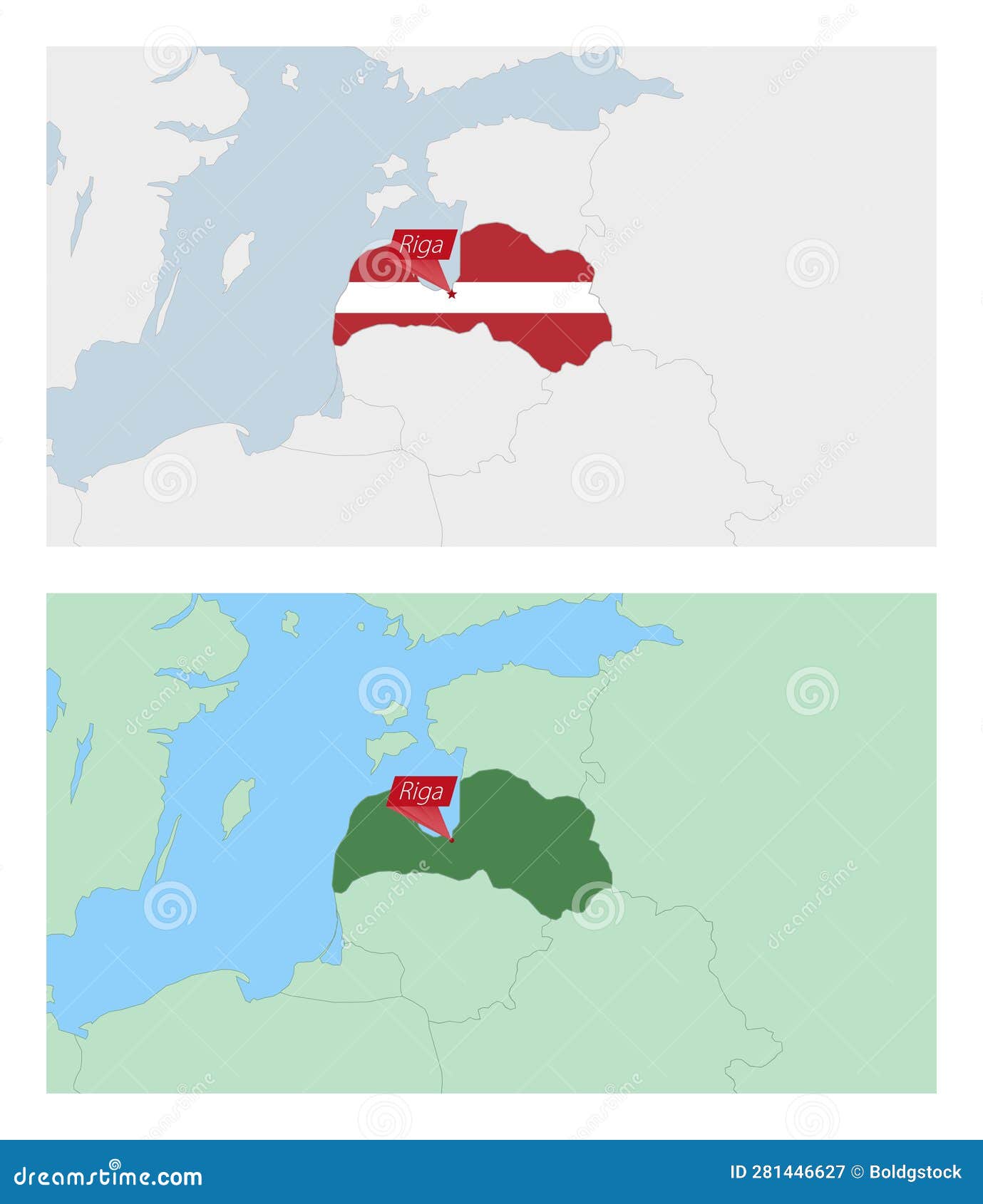 Latvia Map With Pin Of Country Capital Two Types Of Latvia Map With Latvia Map With Pin Of Country Capital Two Types Of Latvia Map With