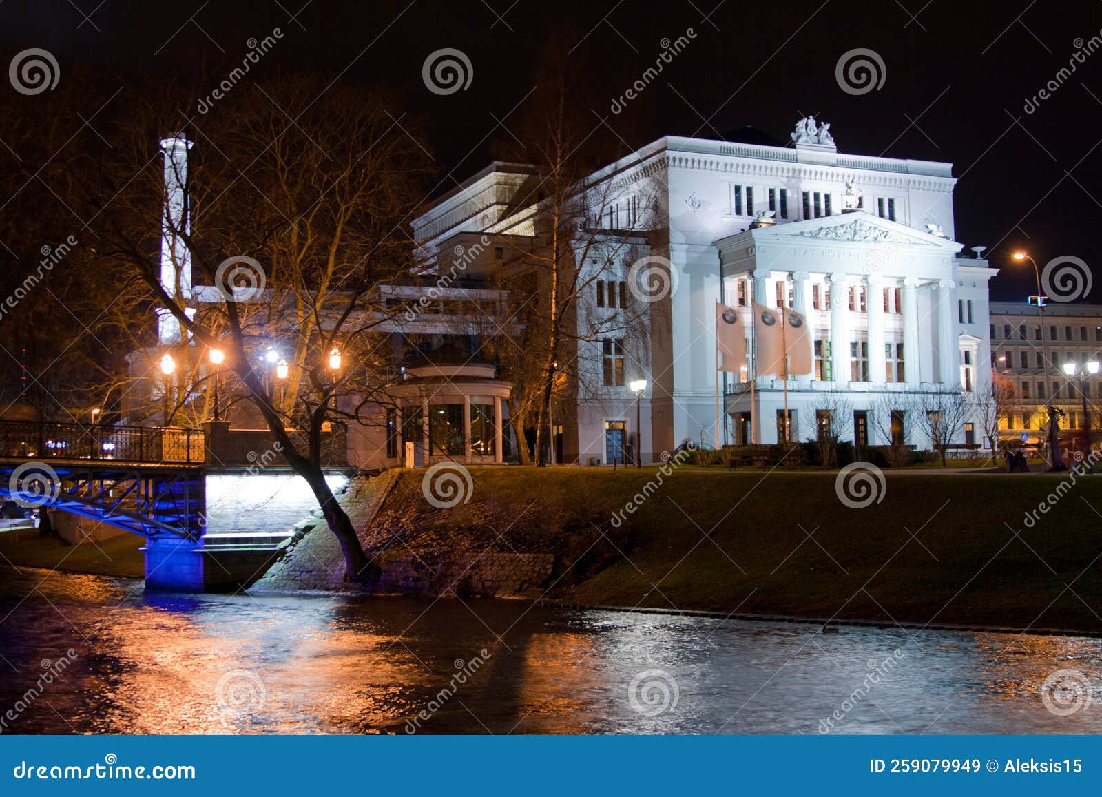 latvian national opera and ballet theater in riga, latvia