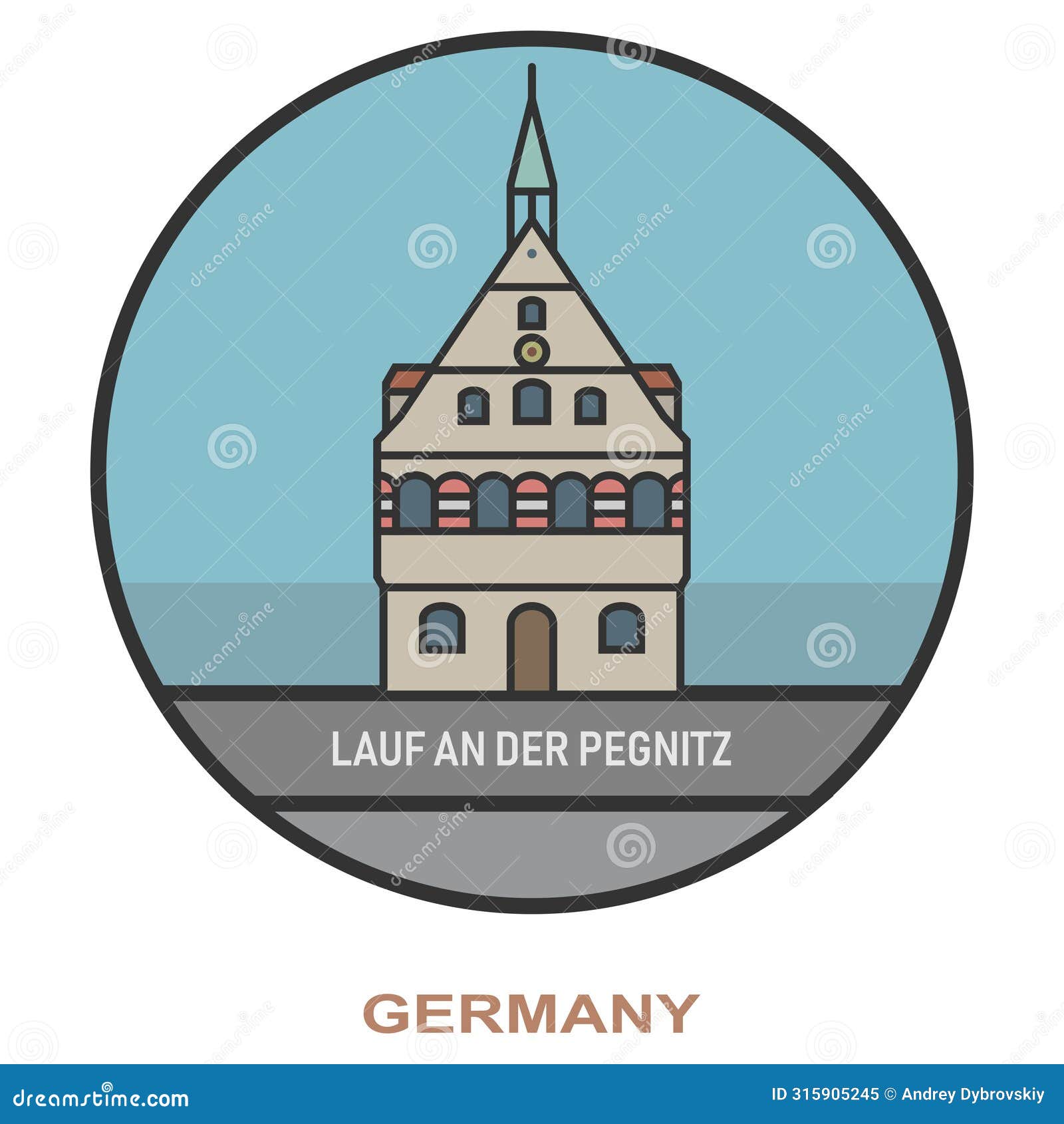 lauf an der pegnitz. cities and towns in germany