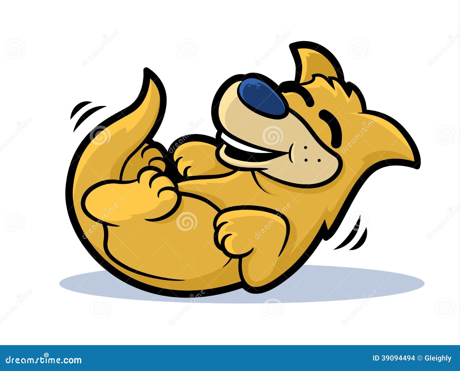 Laughing Dog stock vector. Illustration of laughter, laugh - 39094494