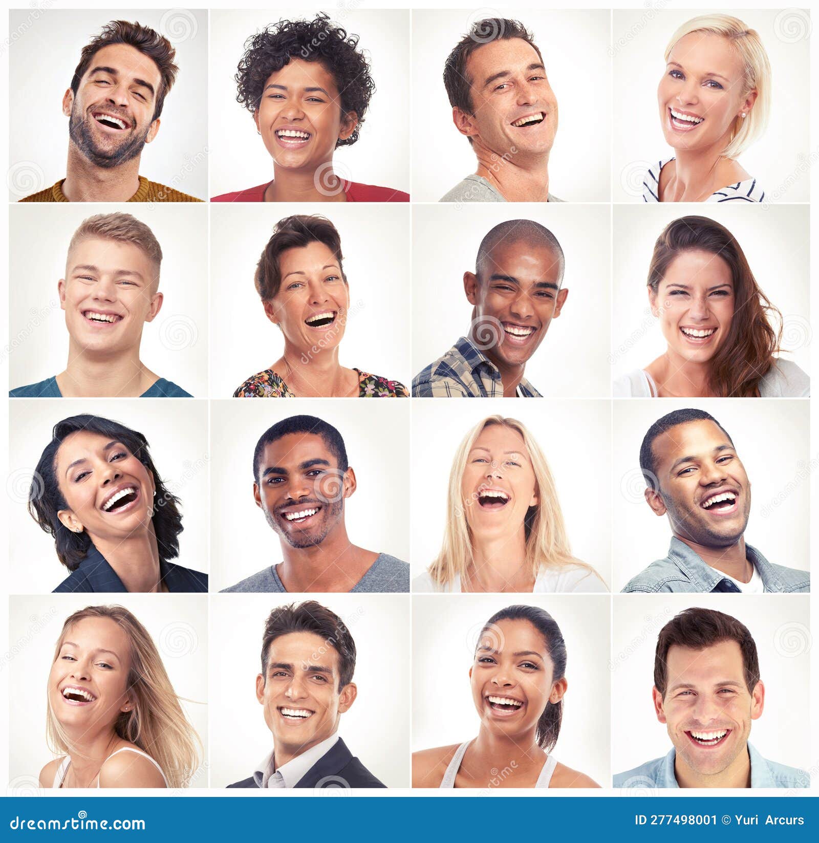Laughing, Face Collage or Portrait of Happy People in Community Group ...