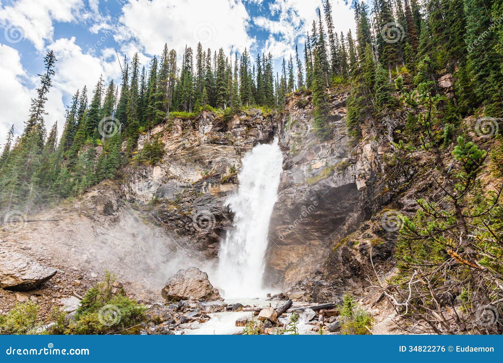 Laughing Falls - Yoho National Park Stock Photo - Image of columbia