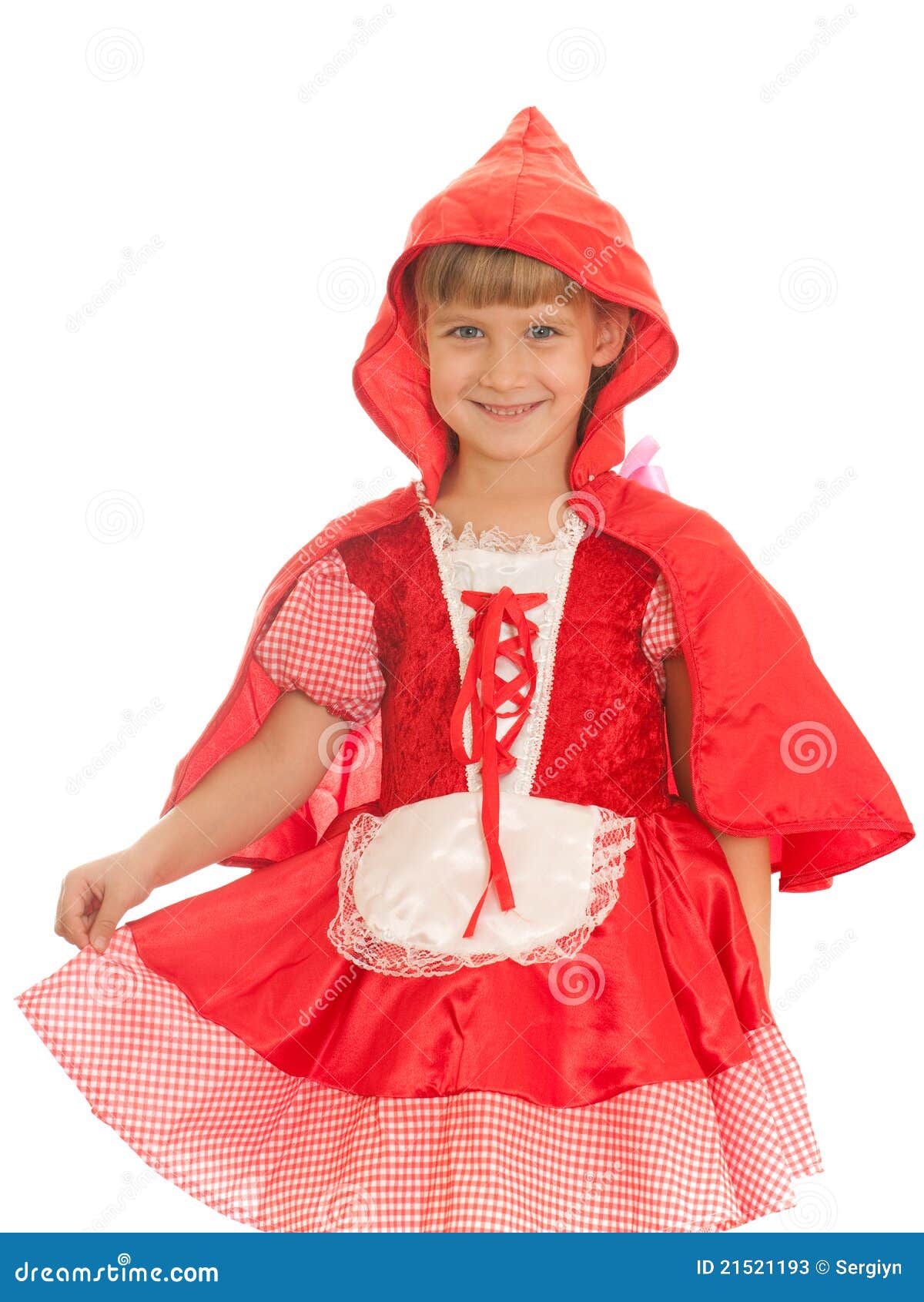 Laughing girl in red dress stock image. Image of laugh 21521193