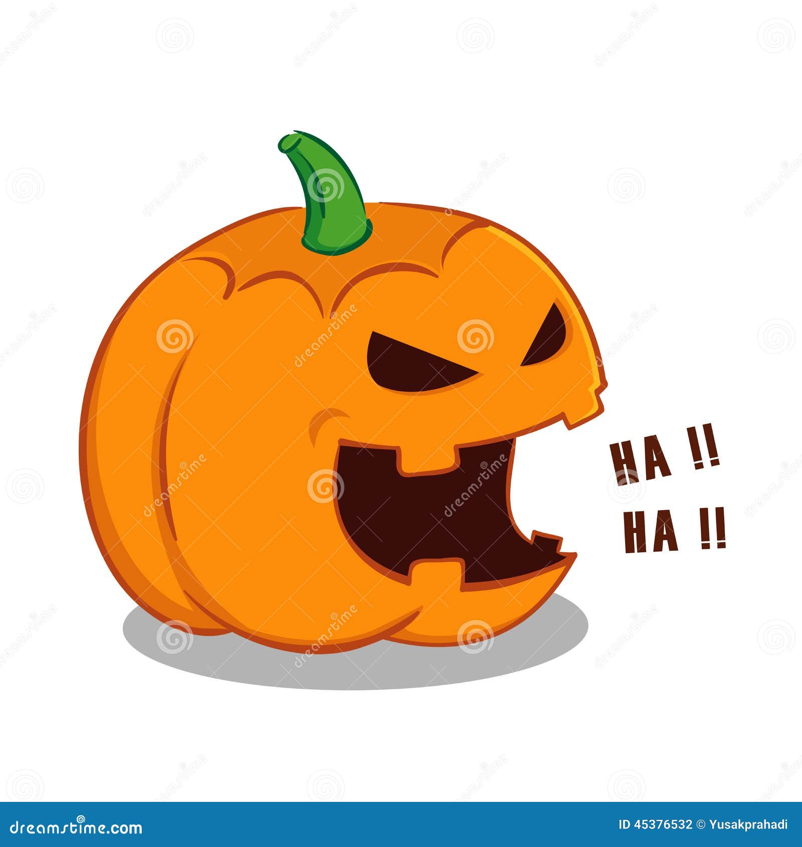 Laughing Halloween Pumpkin stock vector. Illustration of horror 45376532