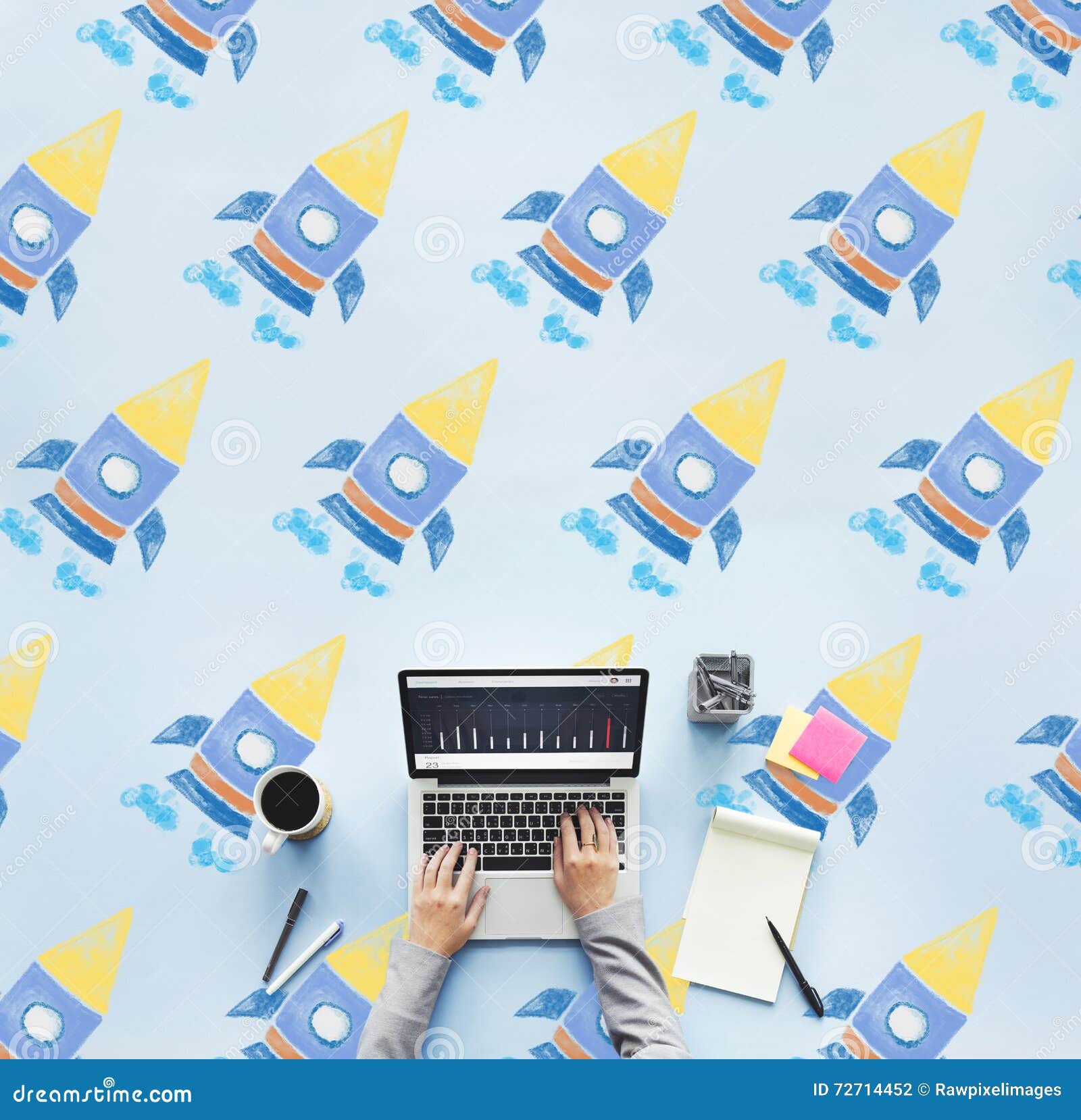 Launch Ignition Create Innovation Rocket Concept Stock Photo Image of