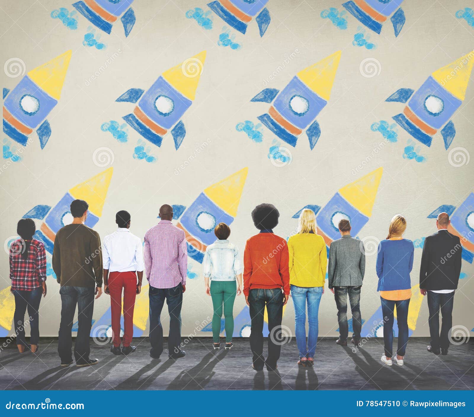 Launch Ignition Create Innovation Rocket Concept Stock Photo Image of