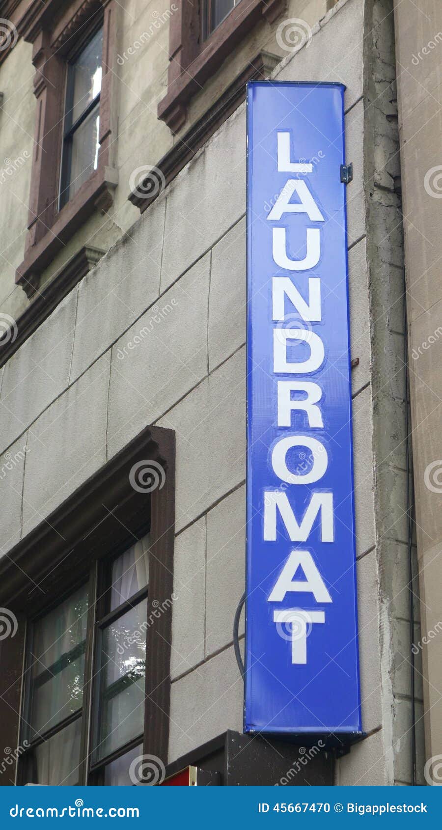 Laundromat Sign stock photo. Image of machines, washing 45667470