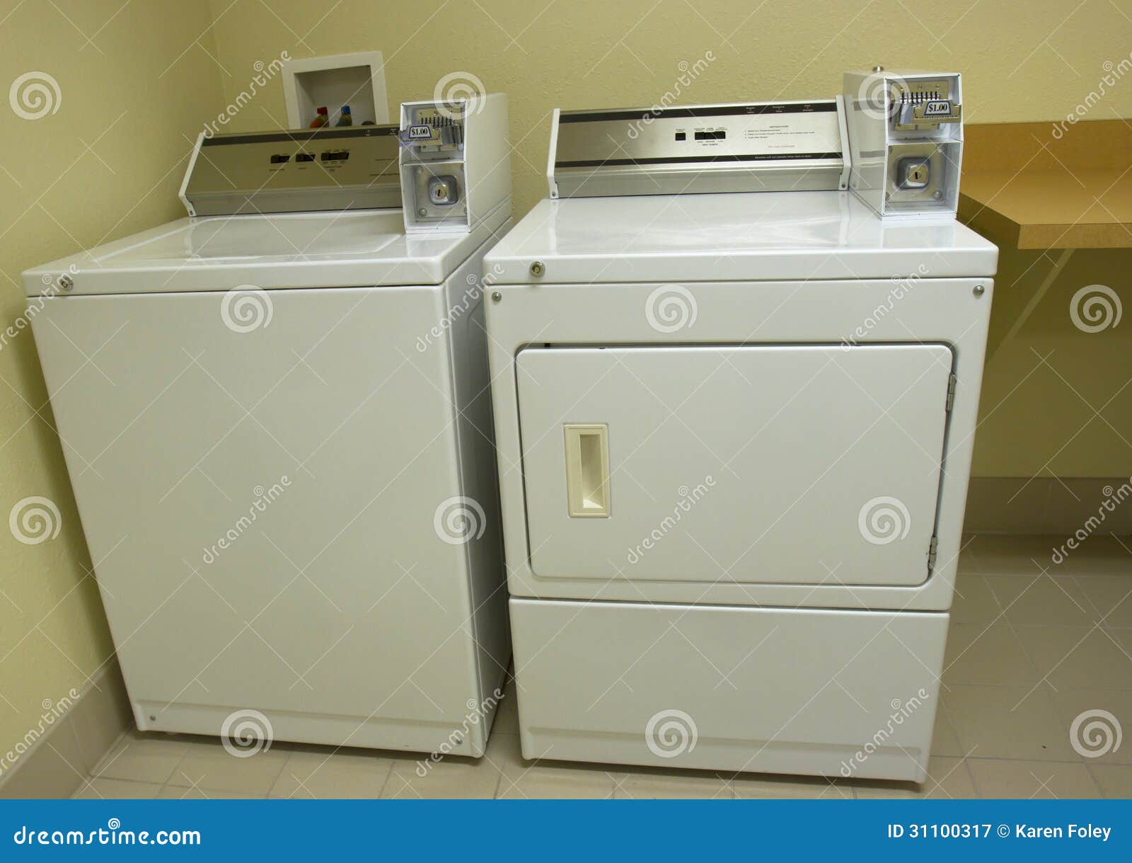Laundromat Washer and Dryer Stock Image Image of instruction