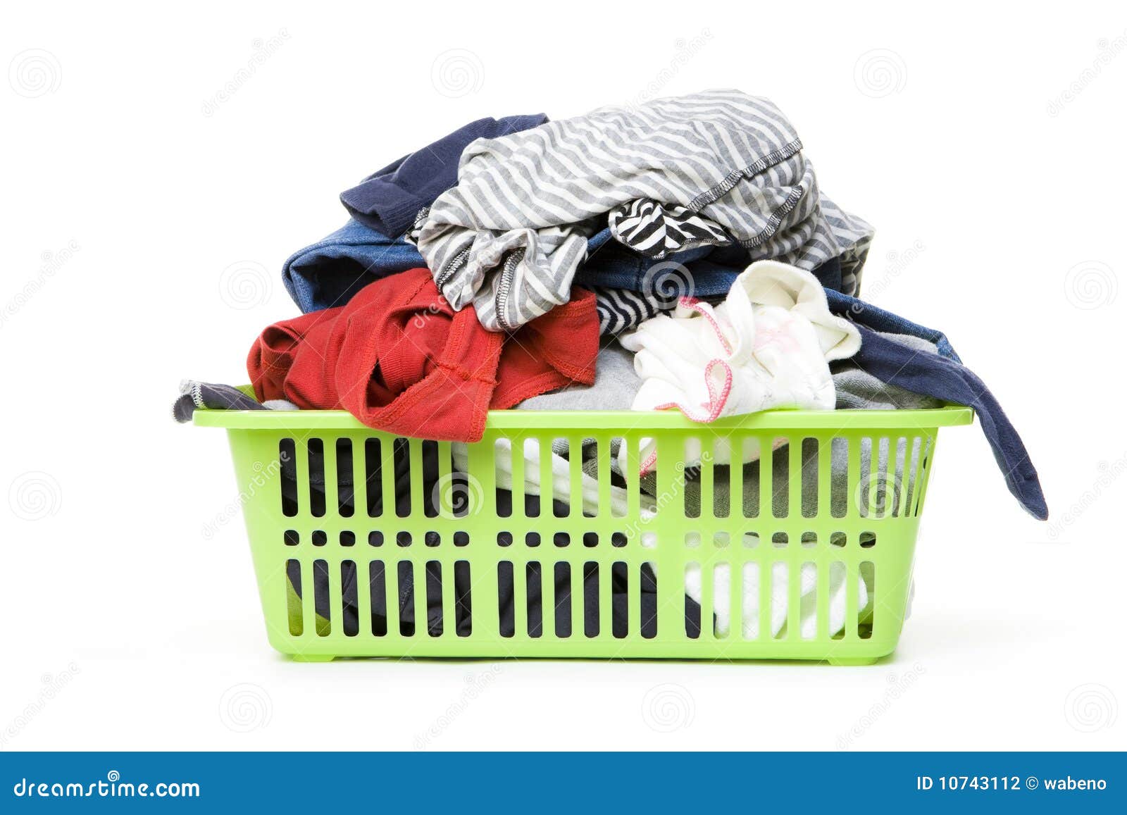 Laundry Basket and Dirty Clothing Stock Photo Image of pile, washer