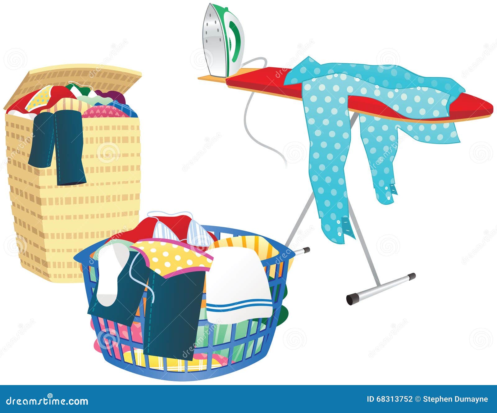 Laundry Basket Royalty Free Stock SVG Vector and Clip Art
