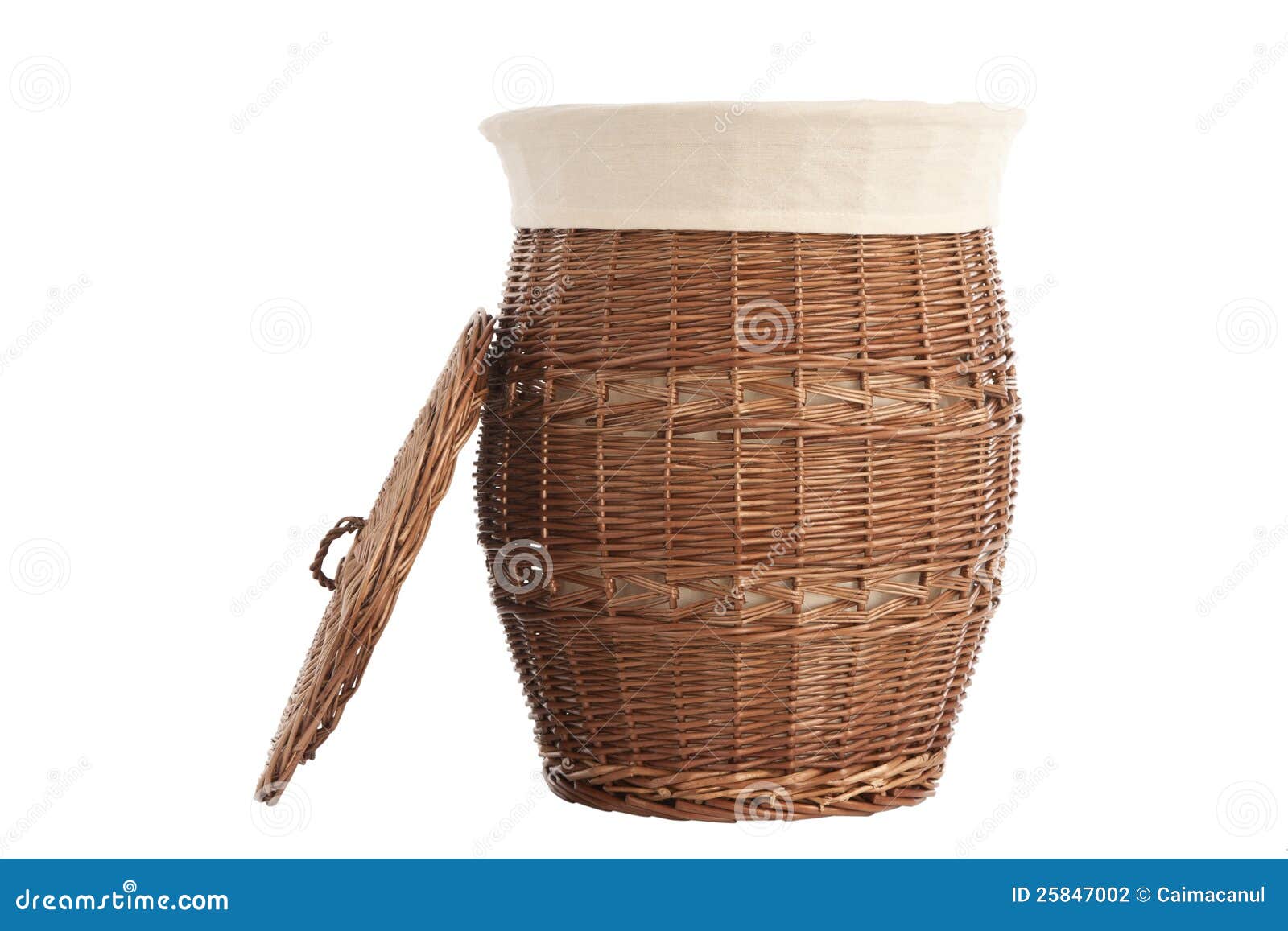 Laundry Basket Made of Rattan Stock Photo Image of durable, basket